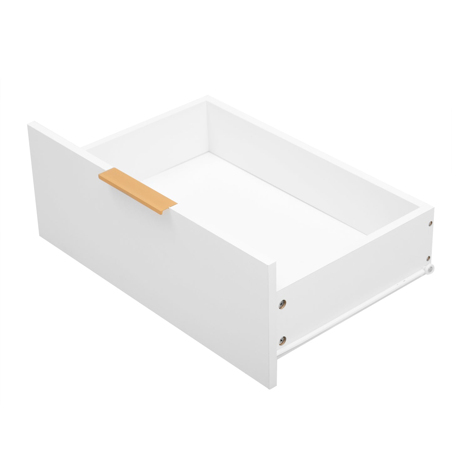 Two-door Storage Cabinet with Three Drawers and Metal Handles for Living Rooms Furniture