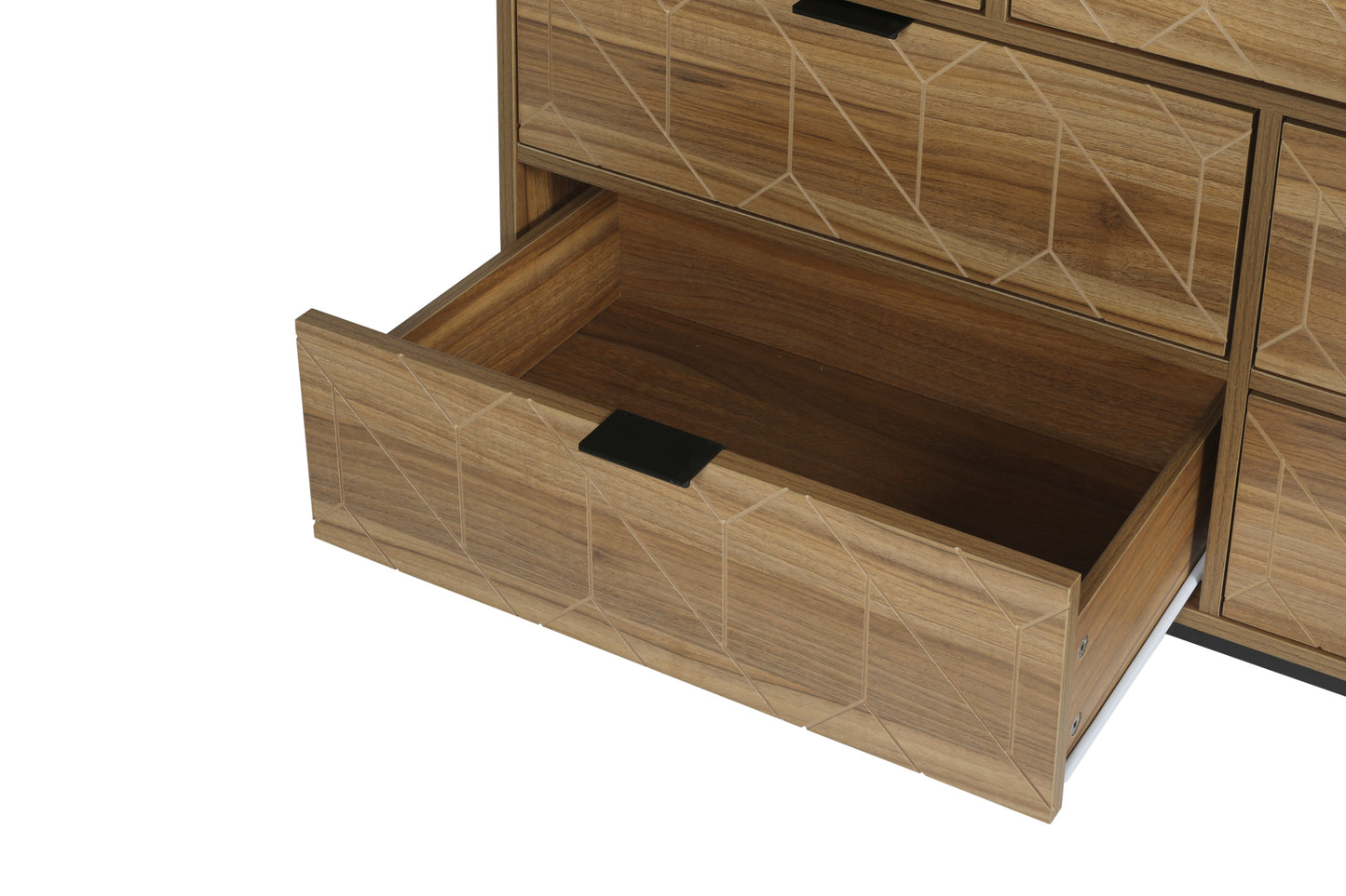 Modern 7 Drawer Dresser Wood Cabinet Spacious Storage Solution