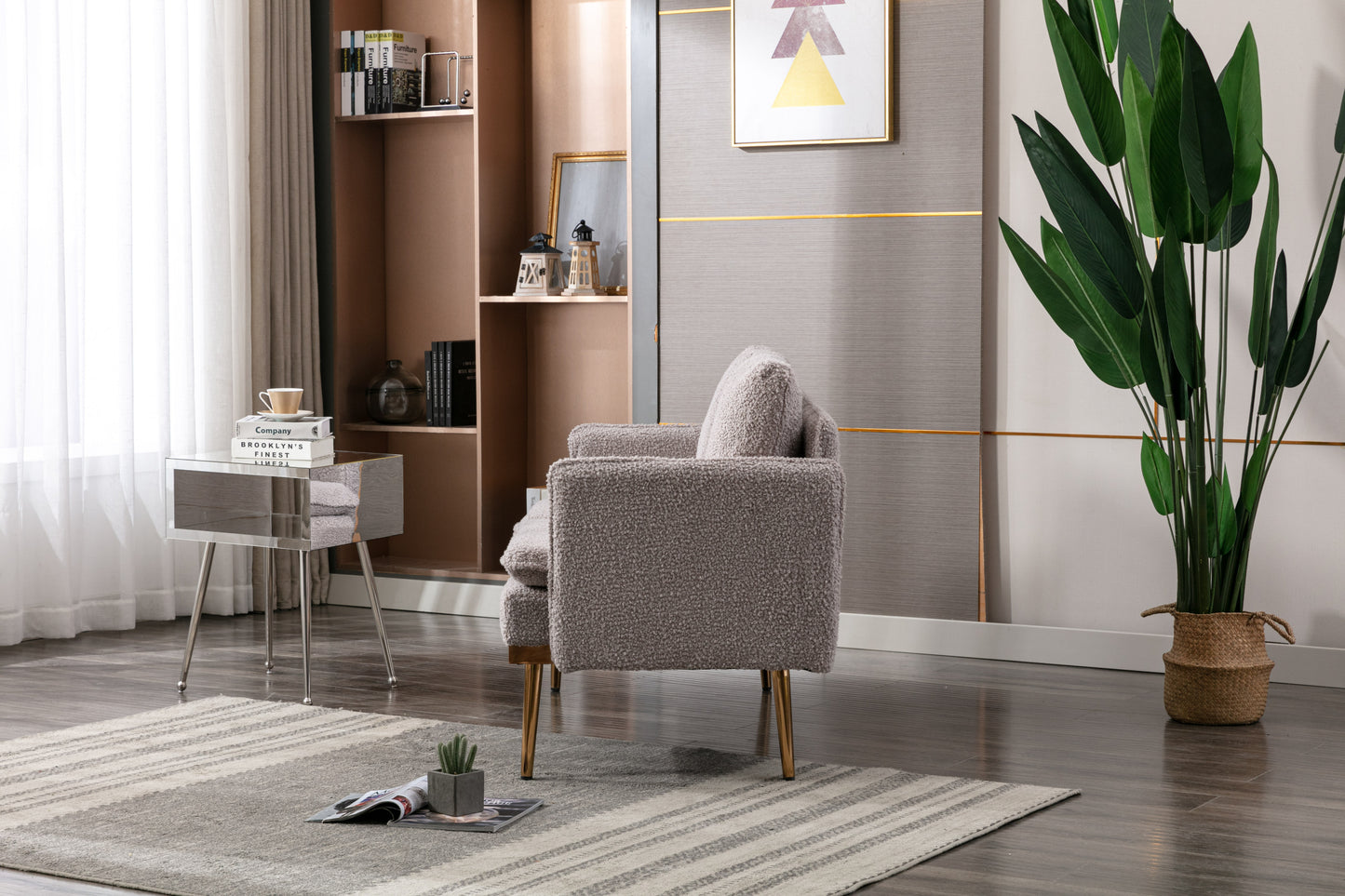 COOLMORE Sofa: Accent Loveseat with Iron Feet - Comfortable and Stylish Furniture for Your Home Décor
