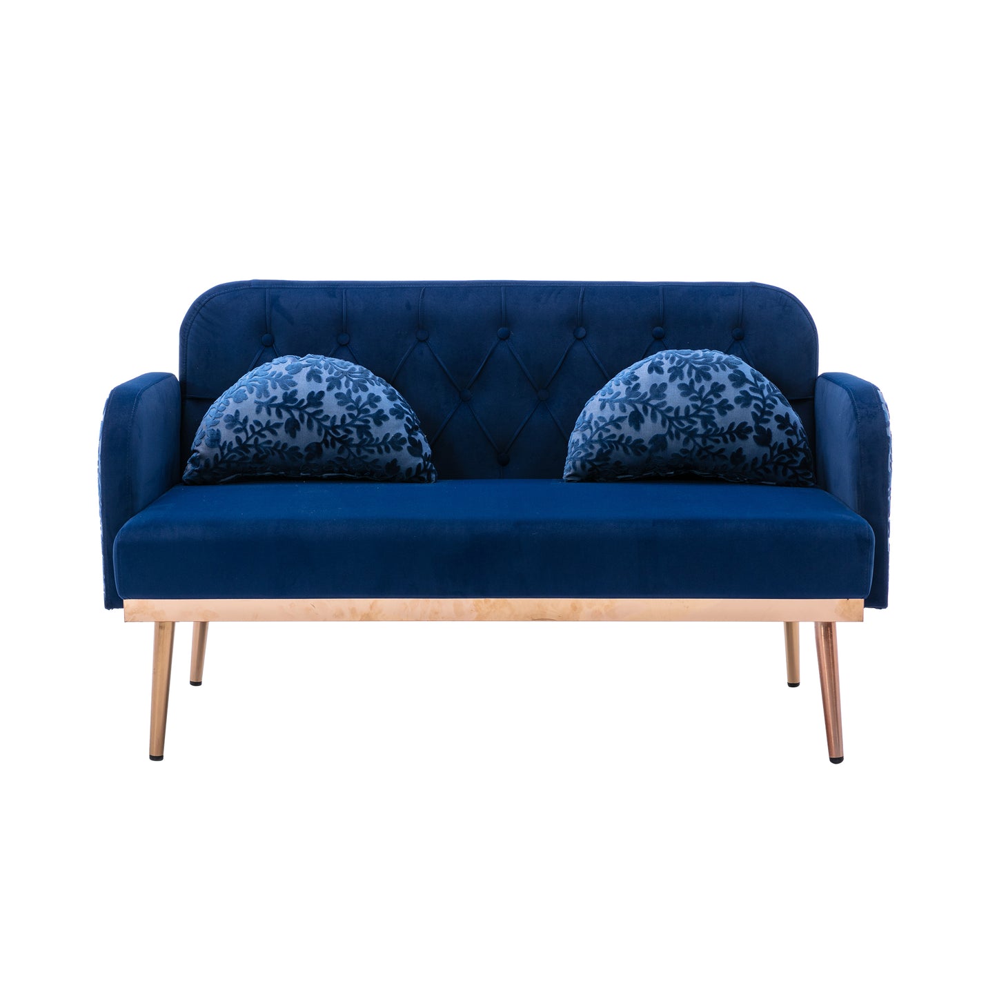 COOLMORE Velvet Sofa: Accent Loveseat with Metal Feet - Stylish, Comfortable, and Durable - Available in Various Sizes and Colors