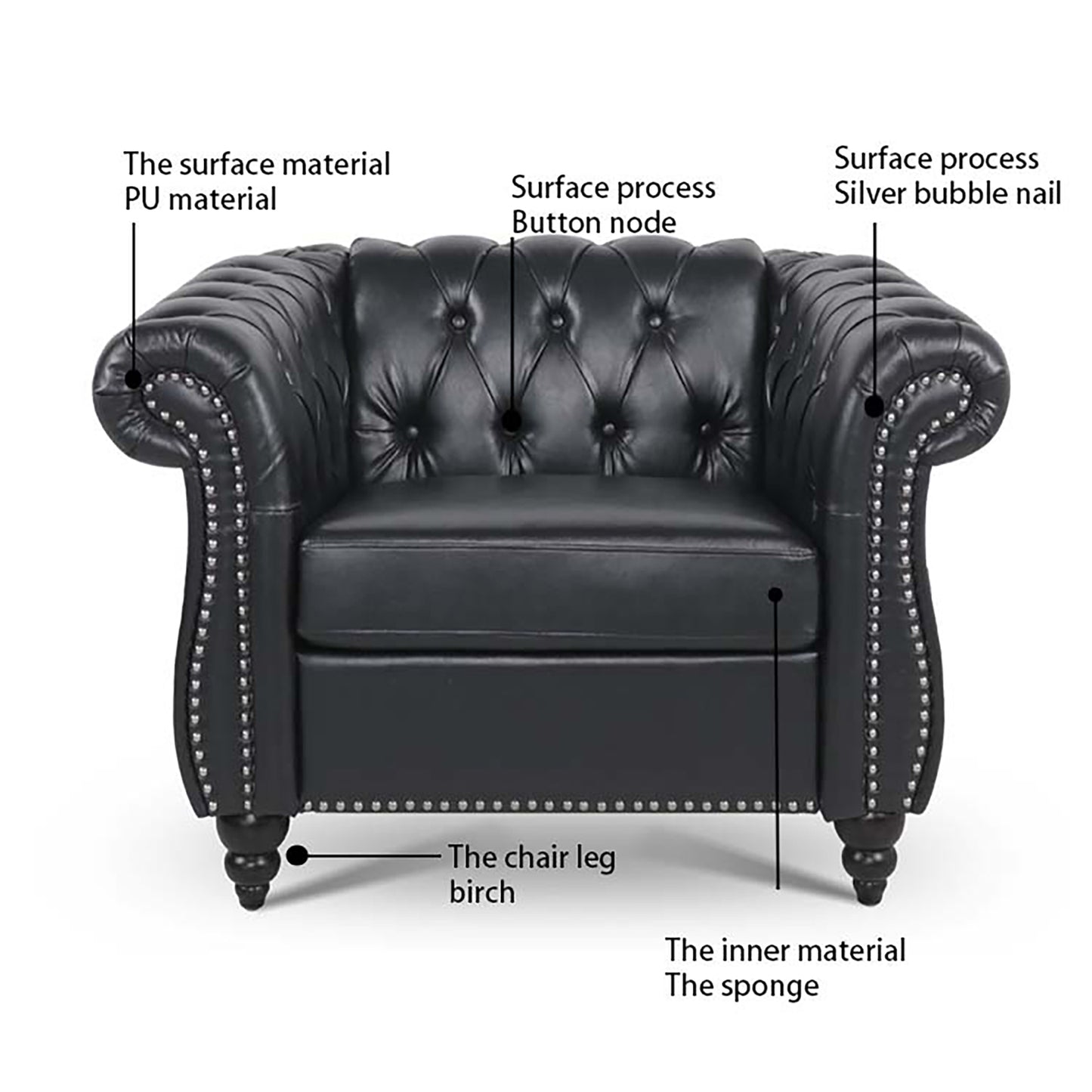 3 Piece Configurable Living Room Set | Stylish & Comfortable Sofas, Loveseat, and Chair | Available in Various Colors and Sizes