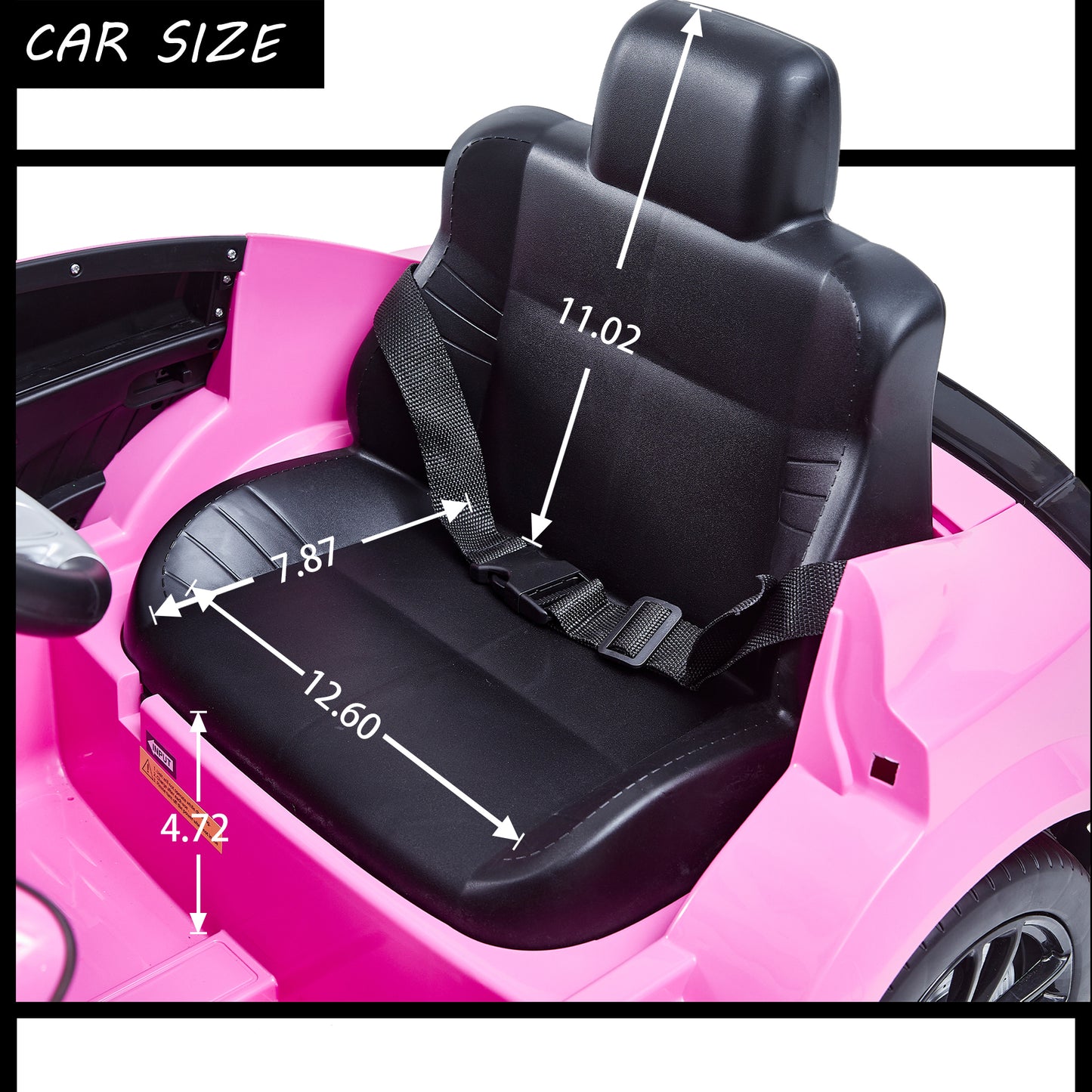 12v Kids Ride On Car with Remote Control, Three Speeds, Power Display, Slow Start, USB, MP3, Bluetooth, LED Light, Four Wheel Suspension - Licensed DODGE Charger