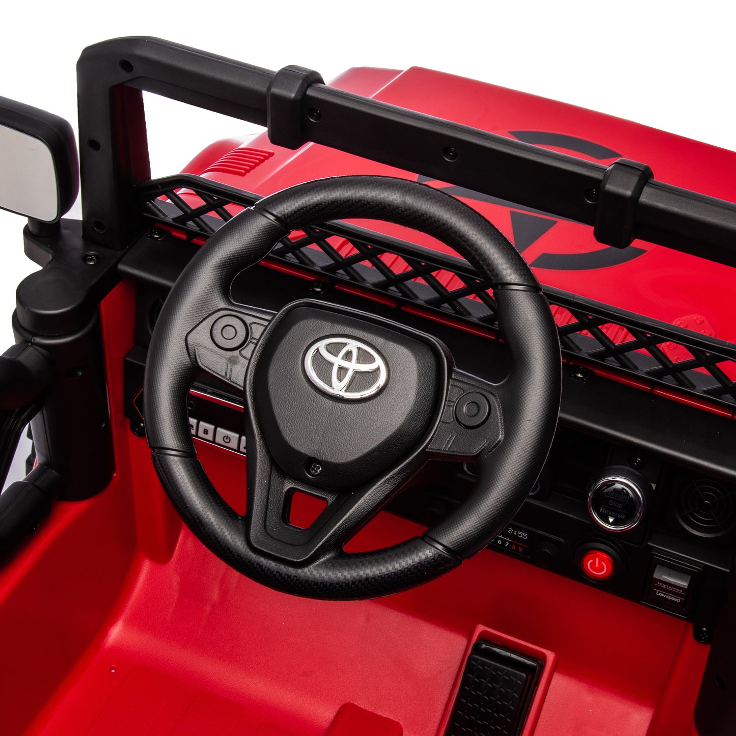 Licensed Toyota FJ Cruiser 12V Kids Ride On Car - Remote Control, Adjustable Speed, Power Display, USB/MP3/Bluetooth, LED Light, Safety Belt (Various Colors/Sizes)