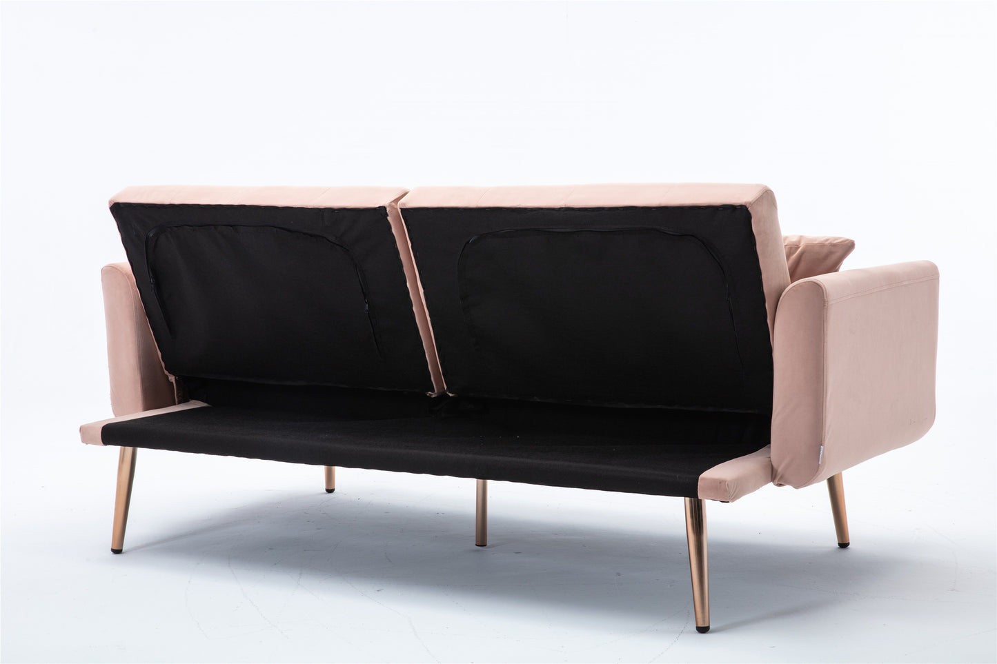 COOLMORE Velvet Sofa: Accent Loveseat with Rose Gold Metal Feet - Stylish and Luxurious Seating in Unique Color Options!