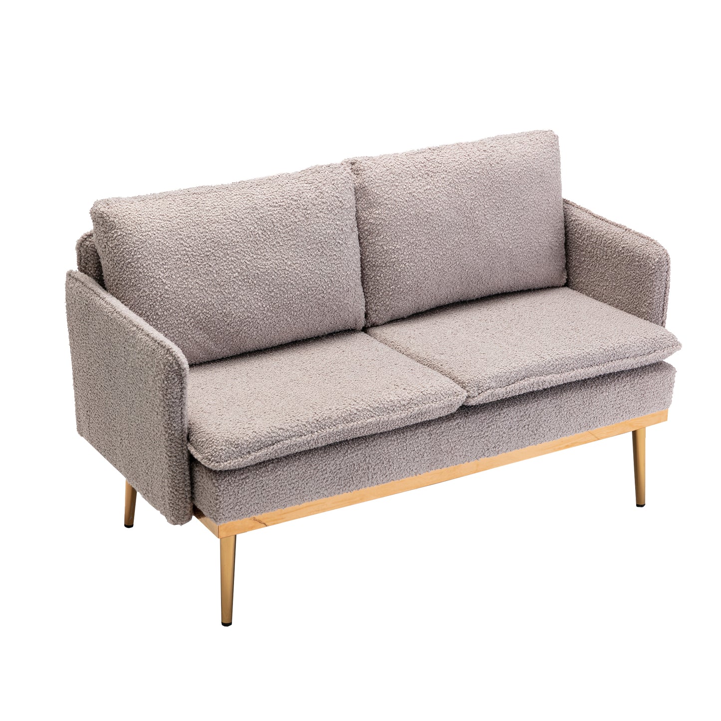 COOLMORE Sofa: Accent Loveseat with Iron Feet - Comfortable and Stylish Furniture for Your Home Décor