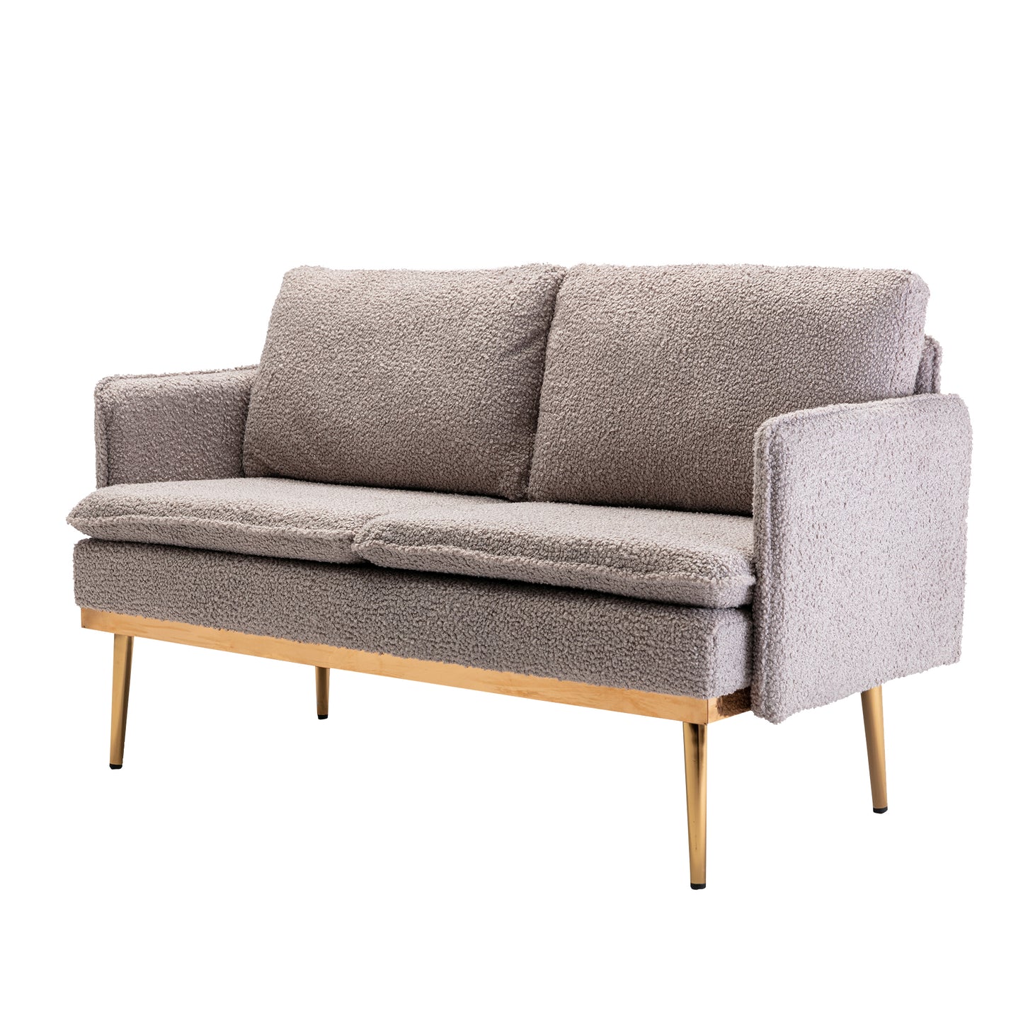 COOLMORE Sofa: Accent Loveseat with Iron Feet - Comfortable and Stylish Furniture for Your Home Décor