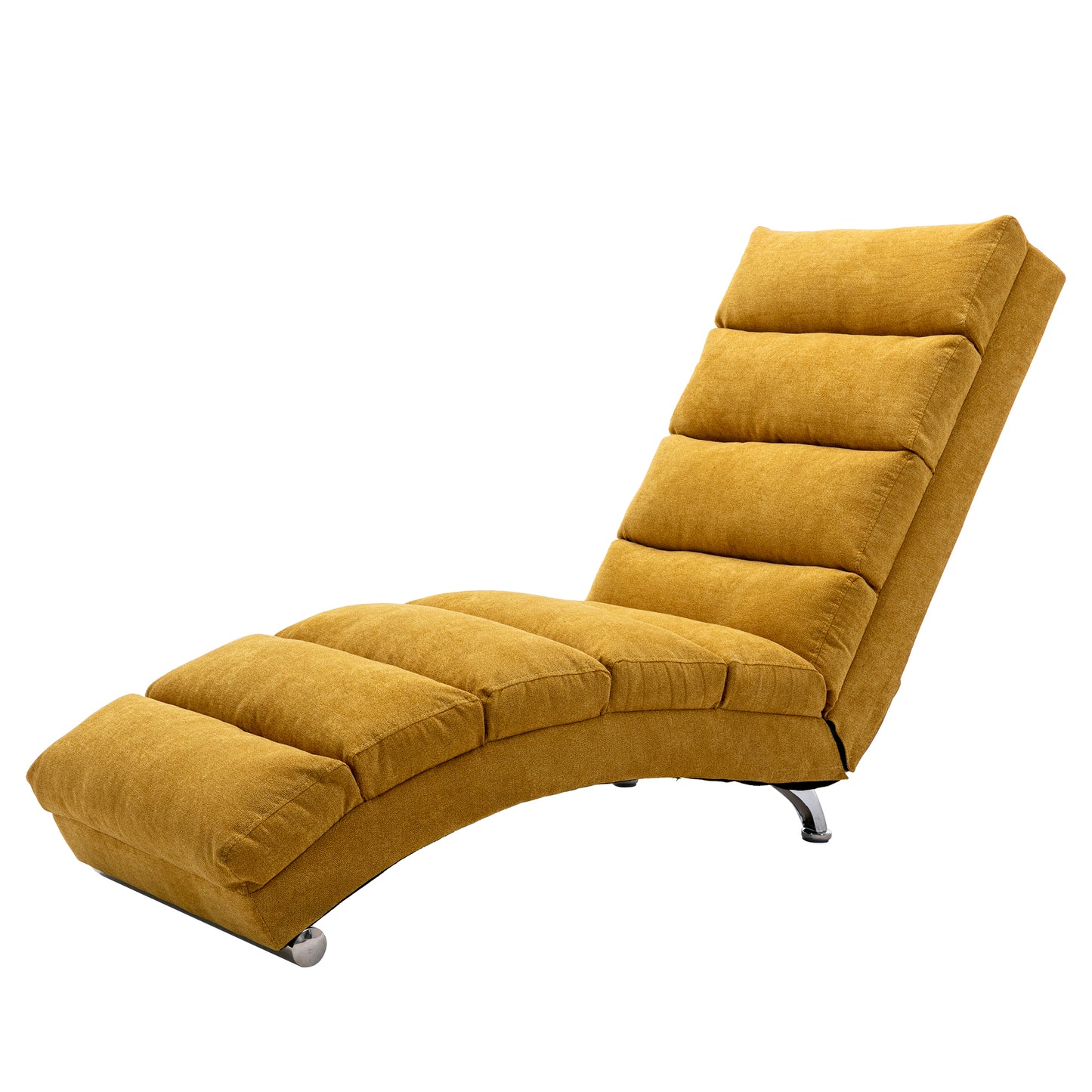 Linen Chaise Lounge Indoor Chair: Modern Long Lounger for Office or Living Room - COOLMORE.
