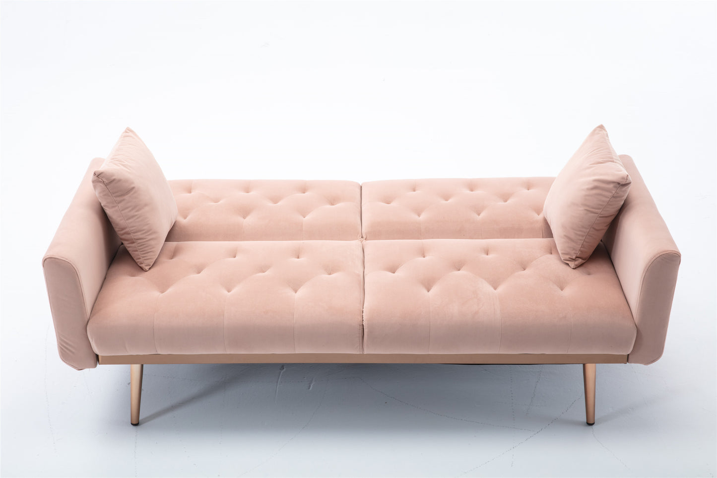 COOLMORE Velvet Sofa: Accent Loveseat with Rose Gold Metal Feet - Stylish and Luxurious Seating in Unique Color Options!