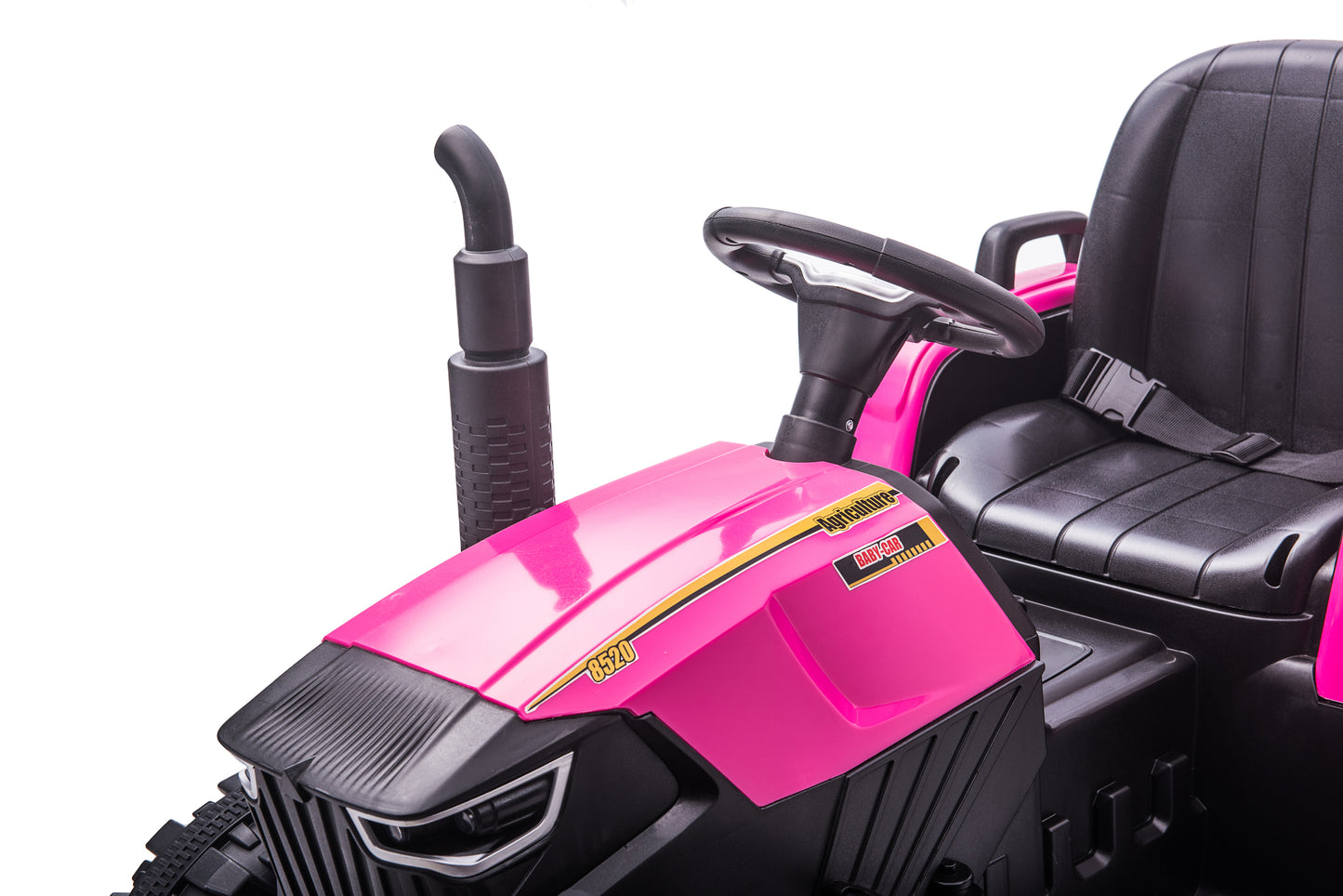 24V Tractor Double Drive Children Ride-on Car: 200W*2 12V9AH*2 Battery, 2.4G RC Key Start, Front & Backward, High & Low Speed, Tractor Sound, Front Light, USB, MP3, Power Display - Red, Blue, Green