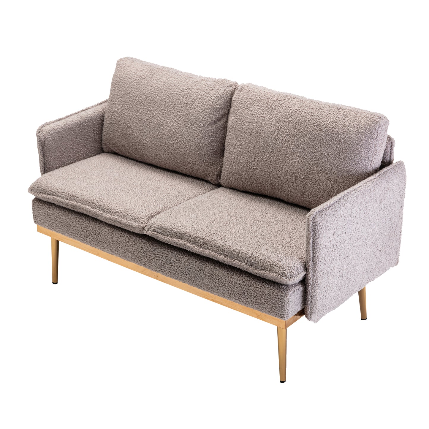 COOLMORE Sofa: Accent Loveseat with Iron Feet - Comfortable and Stylish Furniture for Your Home Décor