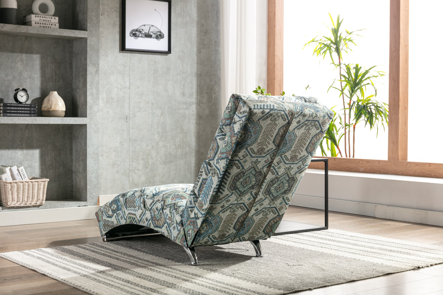 Linen Chaise Lounge Chair - Modern Long Lounger for Office or Living Room | COOLMORE | Indoor | Stylish Design | Comfortable Seating | Multiple Colors & Sizes