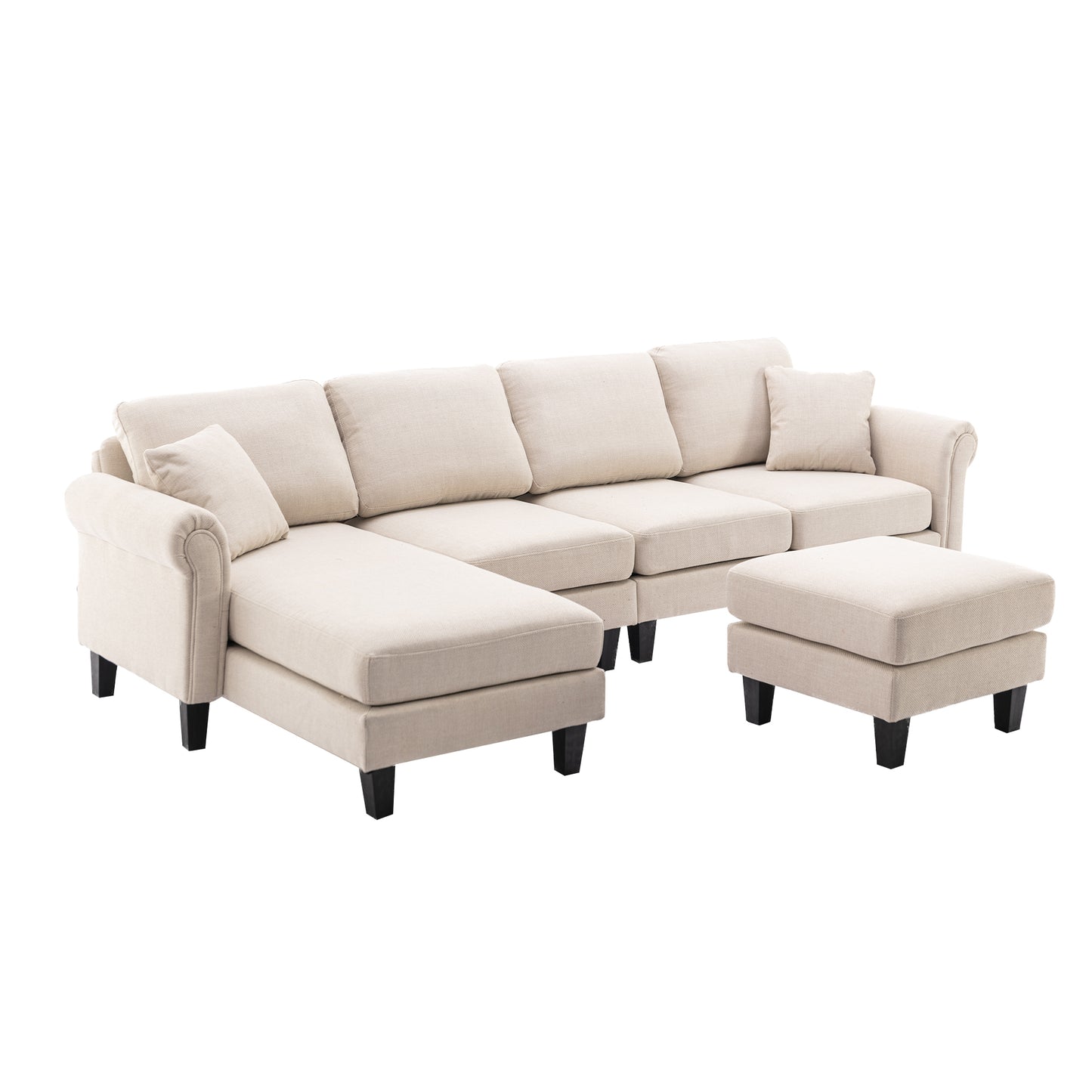 Accent your living room with the versatile COOLMORE Sofa Sectional - a stylish and comfortable addition to any home. Choose from a range of sizes and colors to suit your space.