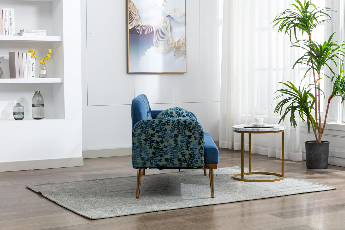 COOLMORE Velvet Sofa: Accent Loveseat with Metal Feet - Stylish, Comfortable, and Durable Furniture for Your Living Space