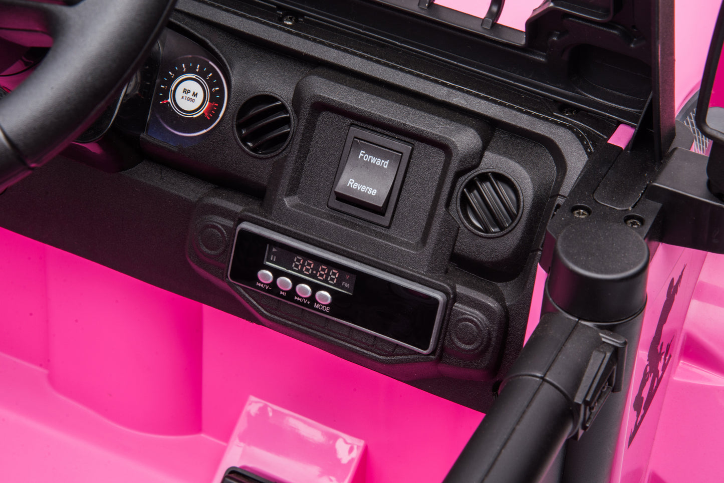 12V Battery Powered Ride-On Truck with Parent Remote Control, Foot Pedal, FM, LED Headlights - Available in Multiple Colors