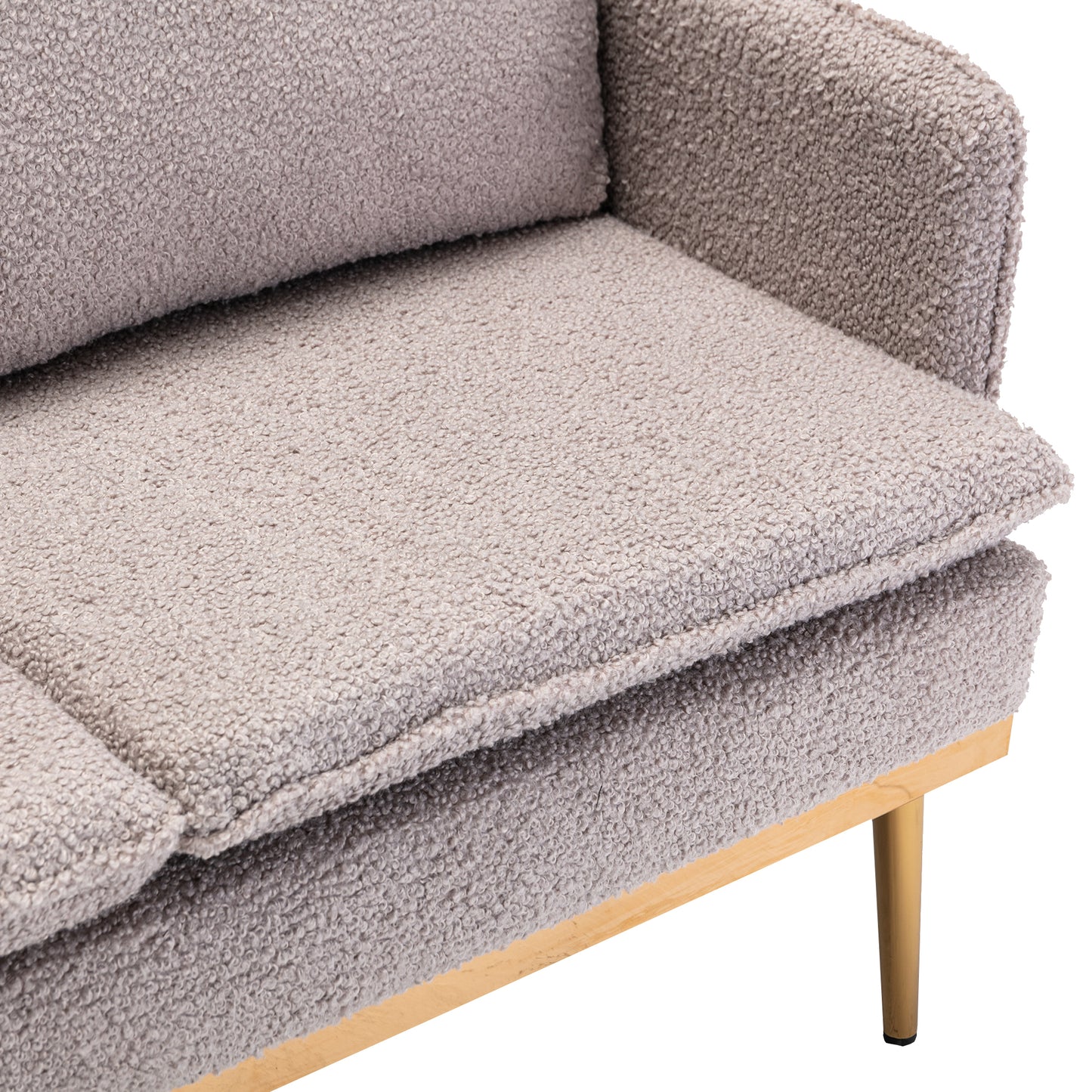 COOLMORE Sofa: Accent Loveseat with Iron Feet - Comfortable and Stylish Furniture for Your Home Décor