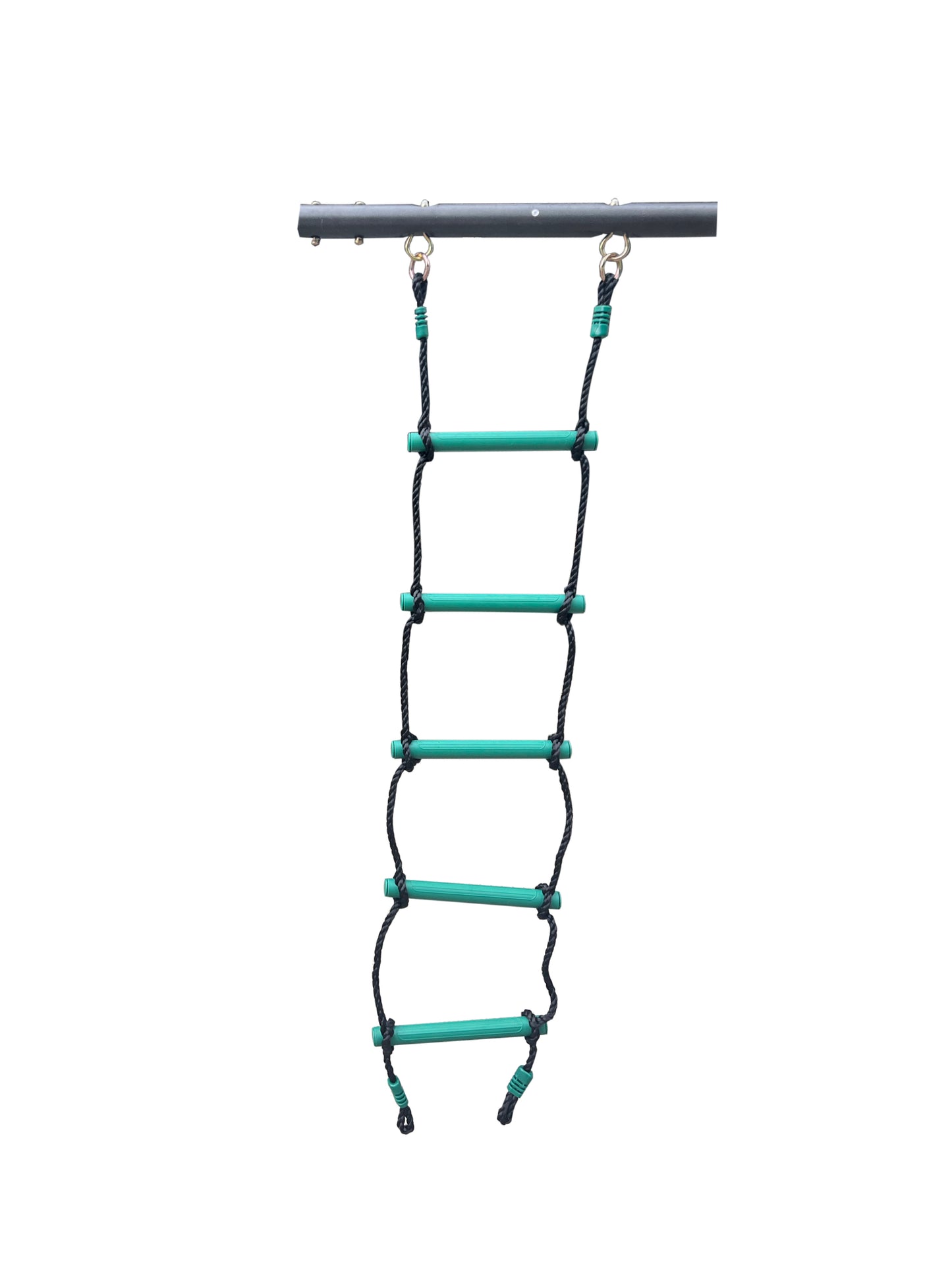 Blackish Green Four Function Swingset with Metal Plastic Swing Seat - 550lbs, Outdoor Playground for Age 3+