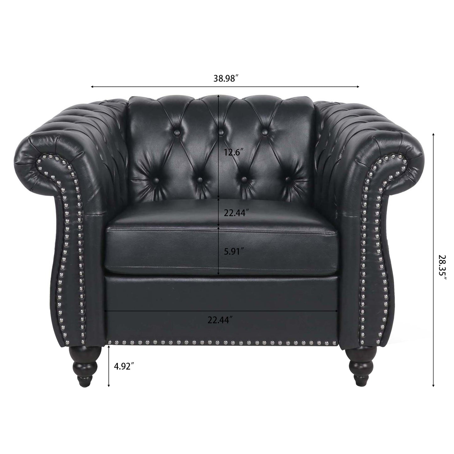 3 Piece Configurable Living Room Set | Stylish & Comfortable Sofas, Loveseat, and Chair | Available in Various Colors and Sizes