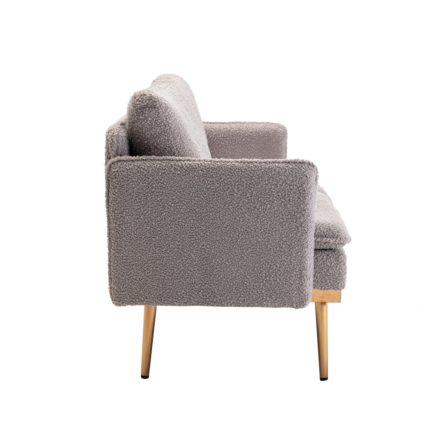 COOLMORE Sofa: Accent Loveseat with Iron Feet - Comfortable and Stylish Furniture for Your Home Décor