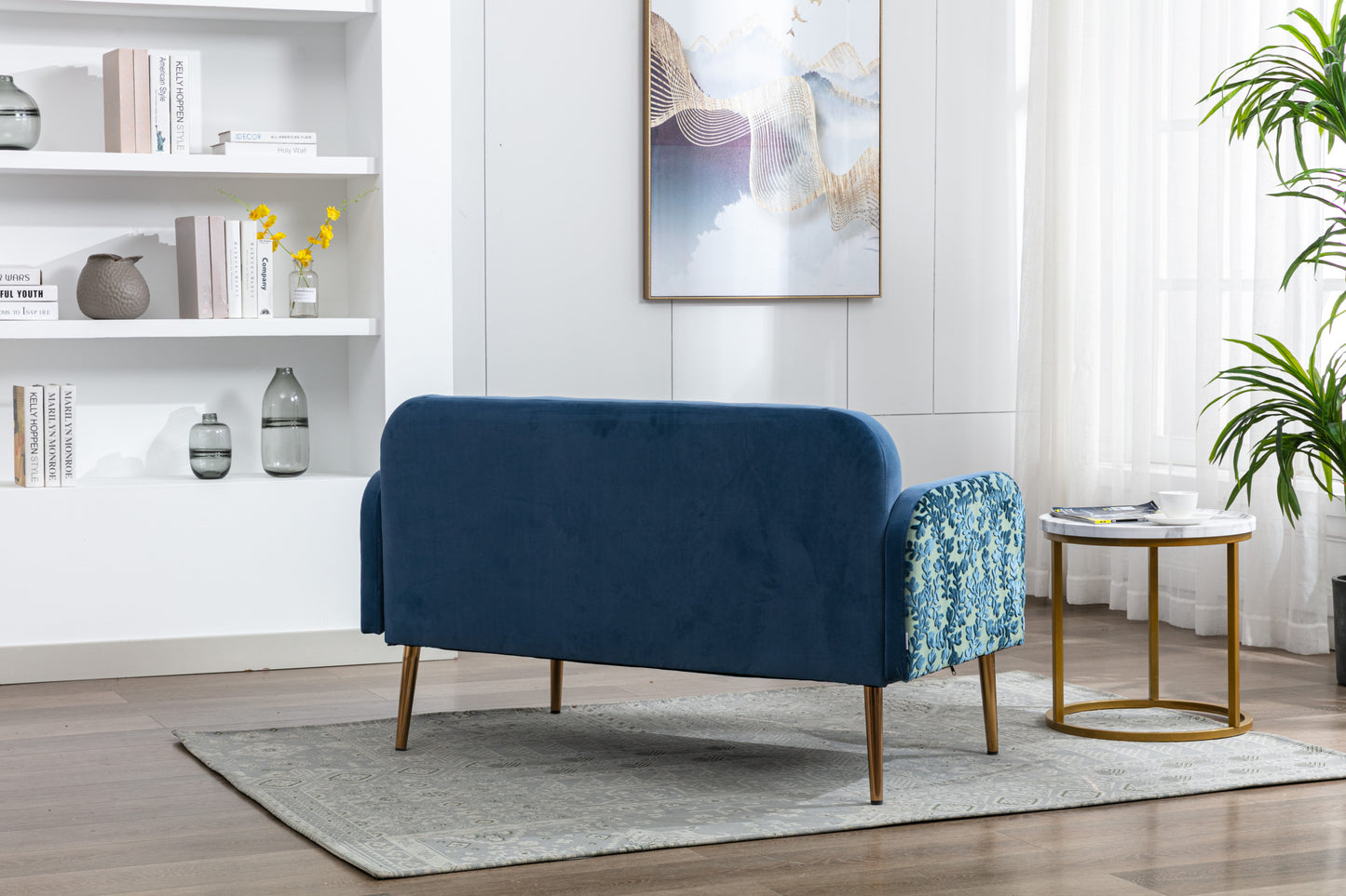 COOLMORE Velvet Sofa: Accent Loveseat with Metal Feet - Stylish, Comfortable, and Durable Furniture for Your Living Space