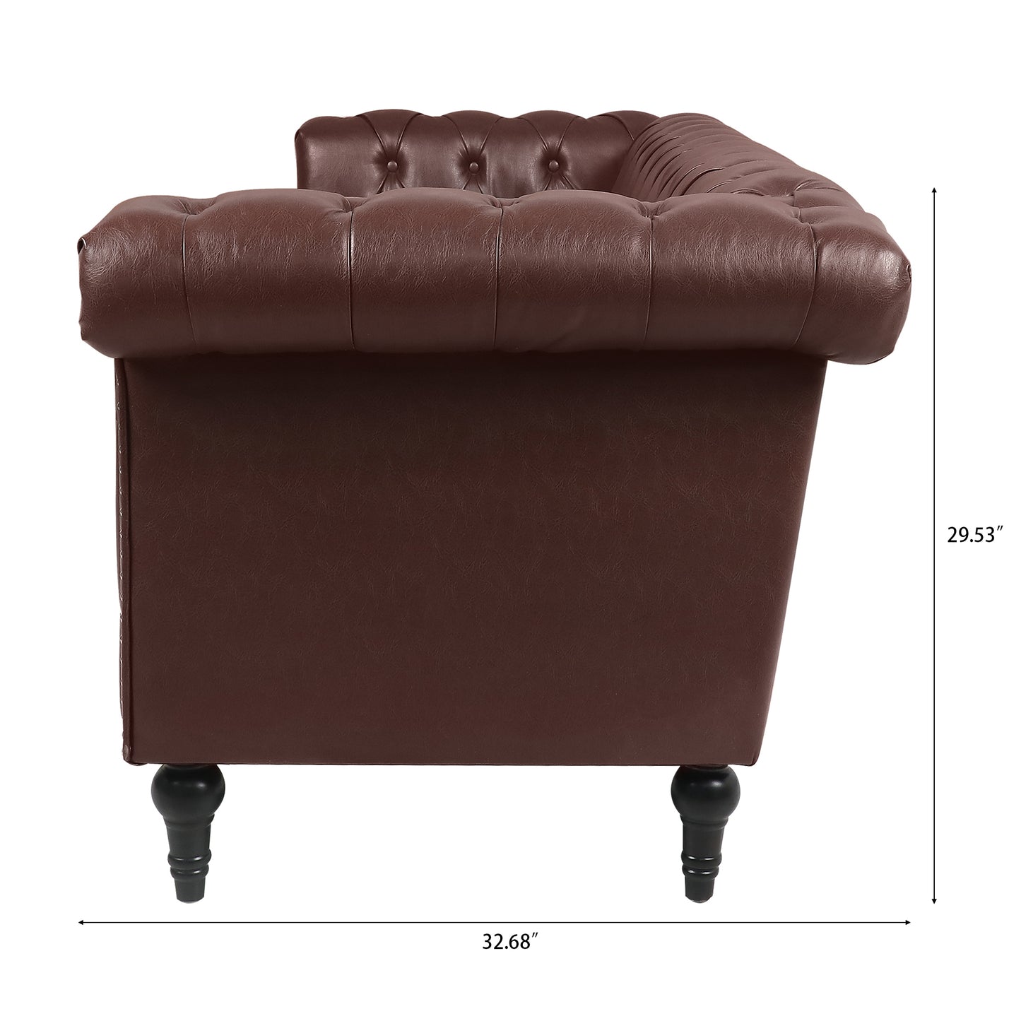 83.66 Inch Traditional Square Arm 3-Seater Sofa with Removable Cushion - Classic Design, Generous Size, Multiple Color Options