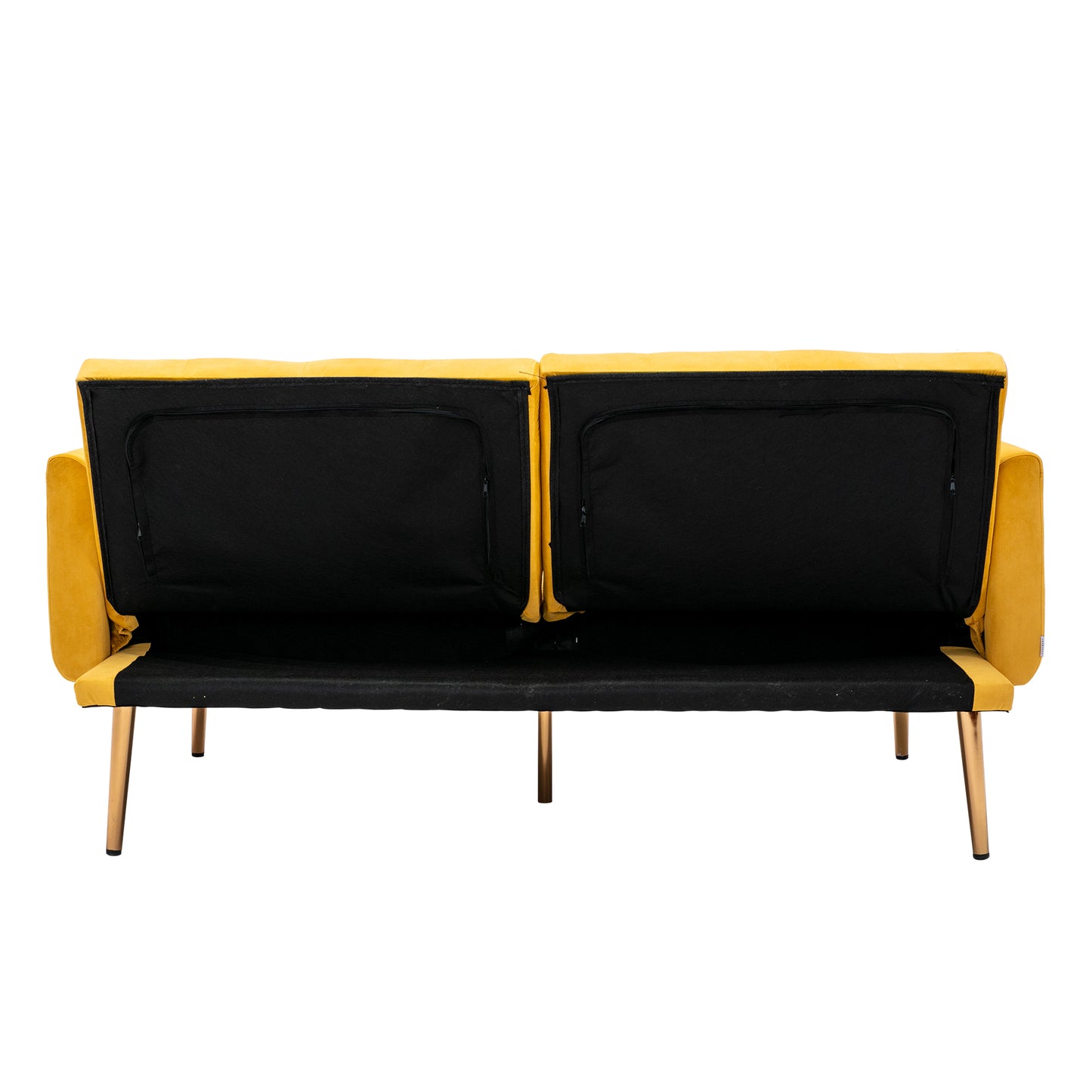 COOLMORE Velvet Sofa: Accent Loveseat with Rose Gold Metal Feet - Elegant and Stylish Upholstered Seating for Your Home Décor