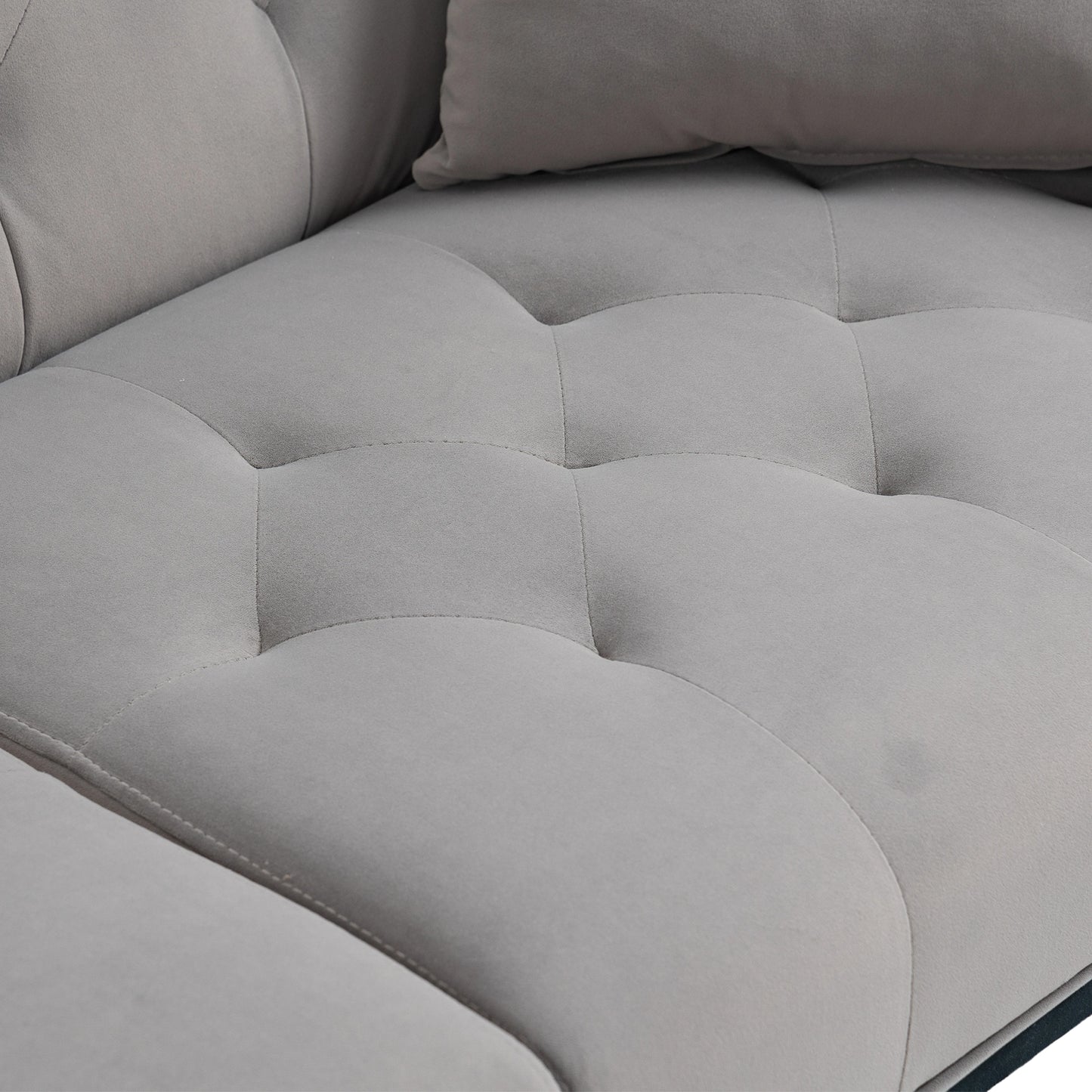 COOLMORE Velvet Sofa: Accent Loveseat with Metal Feet - Stylish, Comfortable, and Chic Design, Available in Multiple Sizes and Colors