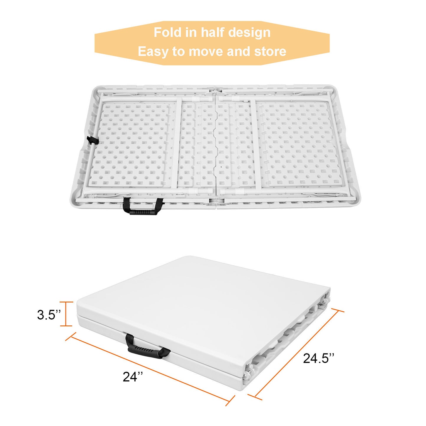 Multi-Purpose Outdoor Folding 4ft Picnic Table: Casual, Game & Party Table