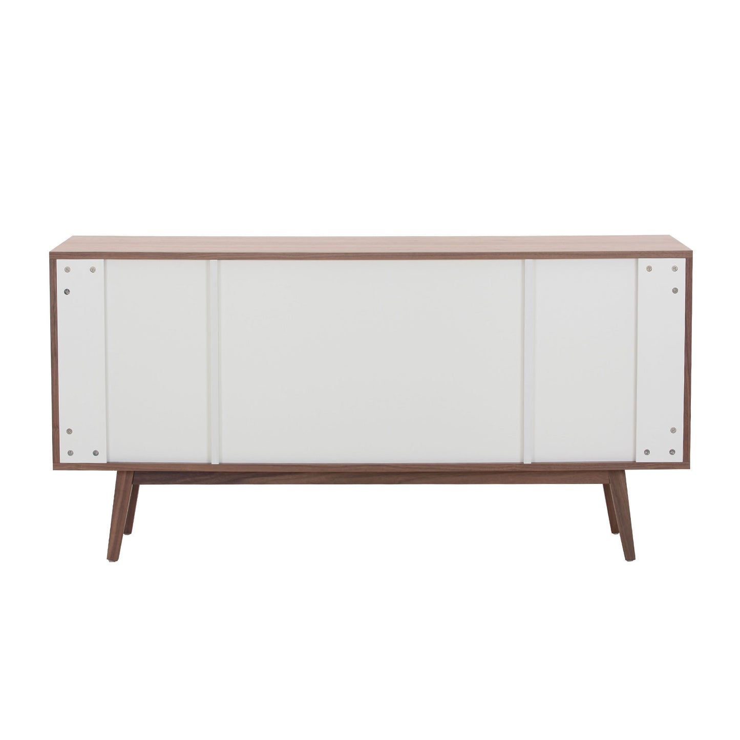 Modern Sideboard with 4 Door, Buffet Cabinet, Storage Cabinet, Anti-Topple Design, Large Countertop Walnut