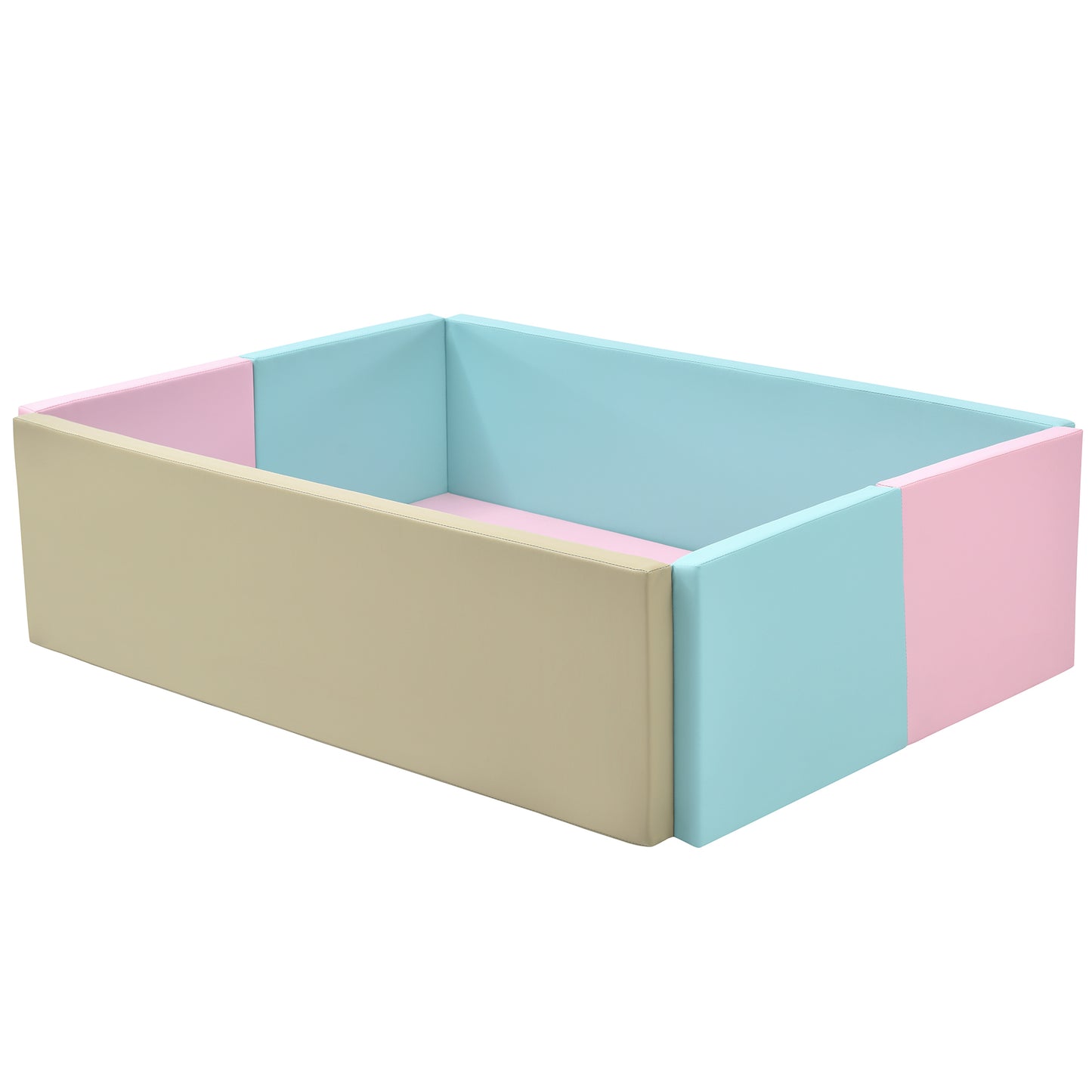 Soft Foam Ball Pit for Toddlers Crawling, Indoor Toy Kids Ball Pool Playpen, Foldable & Portable Easy Clean Babies Soft Ball Pool, 59 x 43 inch