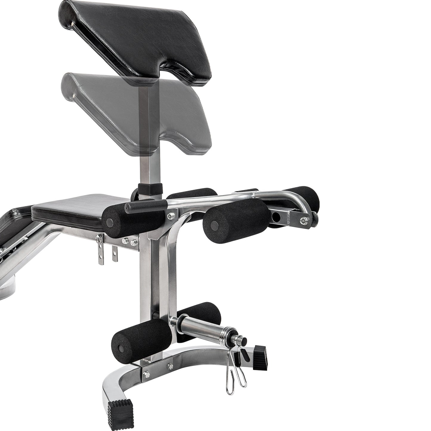 6+3 Positions Adjustable Weight Bench with Leg Extension - Olympic Utility Benches with Preacher Curl (220 letters)