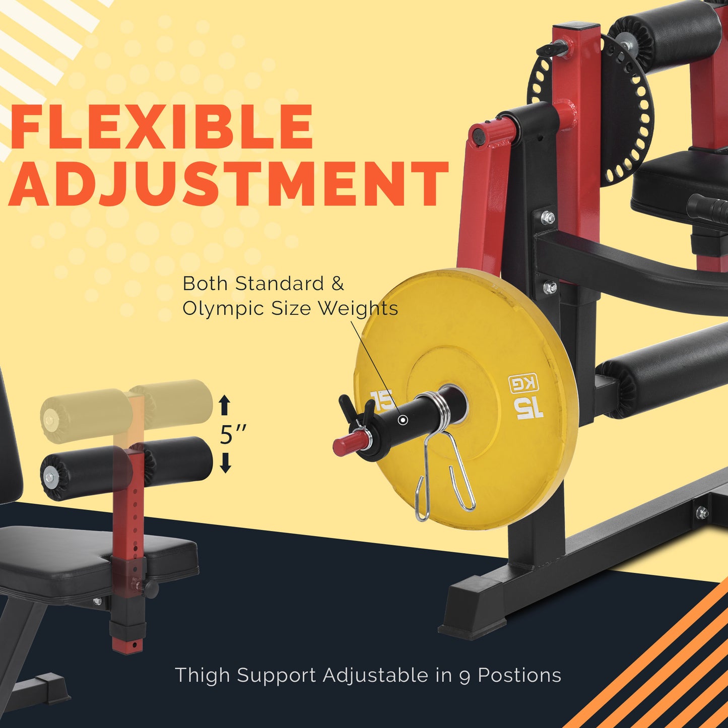 Leg Extension and Curl Machine - Adjustable Seat Backrest, Rotary Leg Extension, and Adjustable Leg Curl for Home Gym Hamstring and Quadriceps Exercises (220 letters)