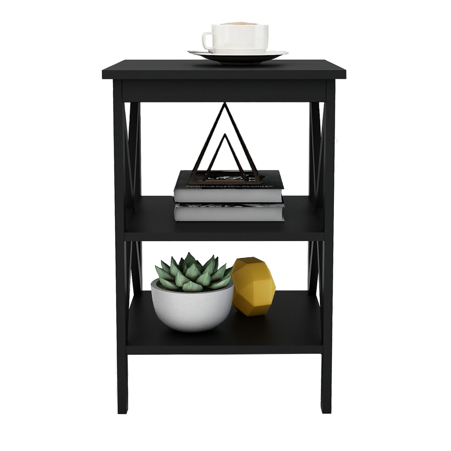 Oxford Small Side Table: Black MDF Legs | Compact & Stylish Home Furniture