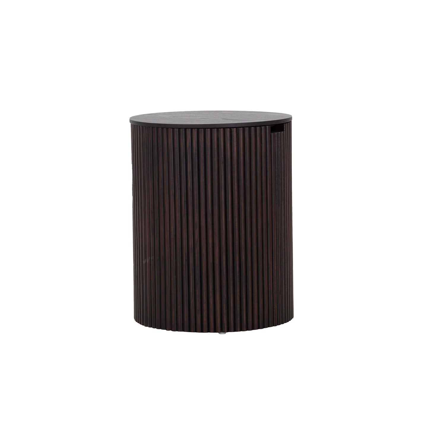 Smoky Color Round Coffee Table with Storage - Fully Assembled, Ideal for Living Room Décor