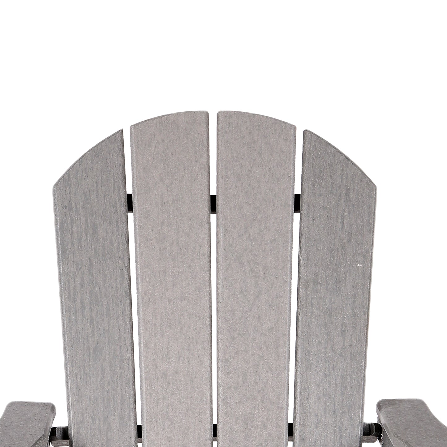Adirondack Chair Holder: Weather Resistant HDPE Patio Chairs for Outdoor Spaces - Gray