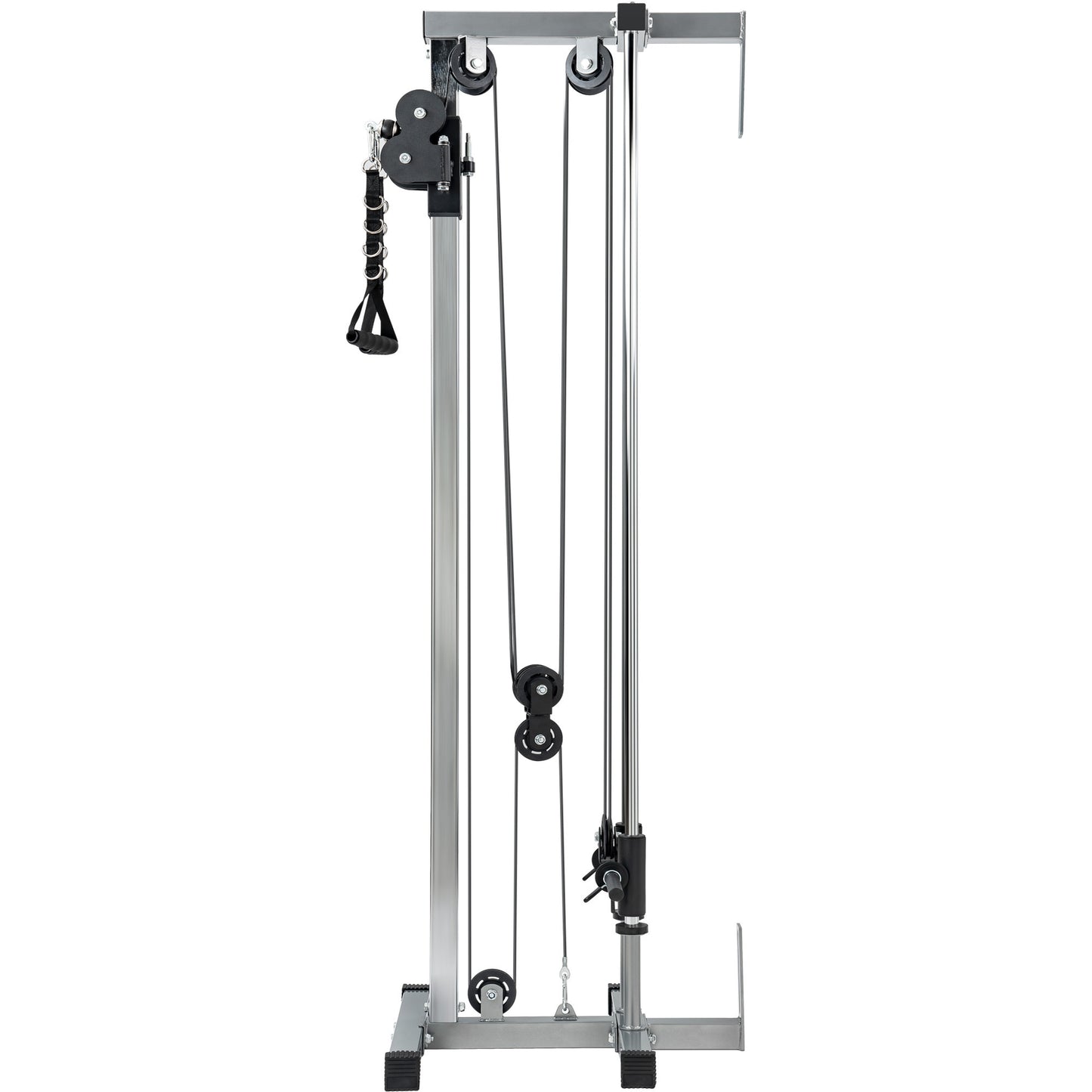 Lat Pulldown Machine - Home Gym Fitness Equipment - Silver Color