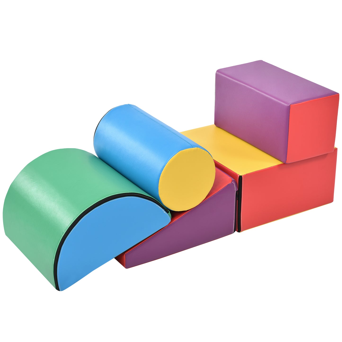 Soft Climb and Crawl Foam Playset - Safe Foam Nugget Shapes Block for Infants, Preschools, Toddlers, Kids Crawling and Climbing Indoor Play Structure
