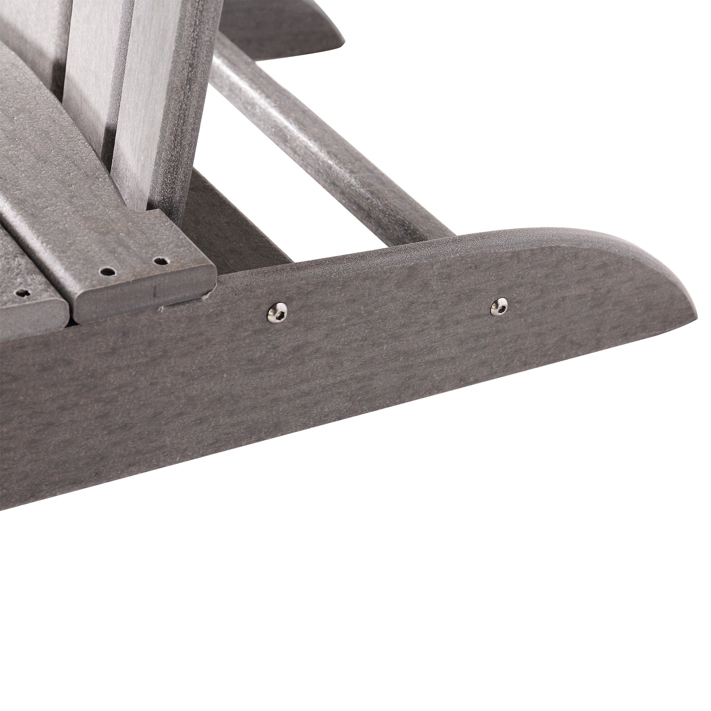 Adirondack Chair Holder: Weather Resistant HDPE Patio Chairs for Outdoor Spaces - Gray