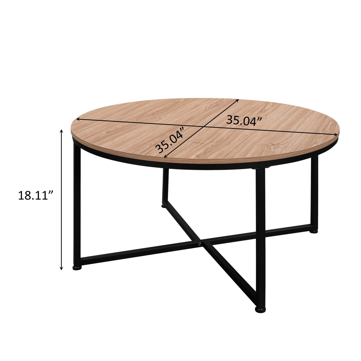 Modern Round Metal Coffee Table - Sleek Design, Sturdy Construction, Available in Various Sizes and Colors