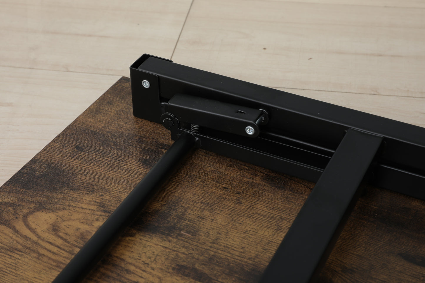 Folding Table Desk: Black, 47x24 Inches, Computer Workstation - No Installation Required