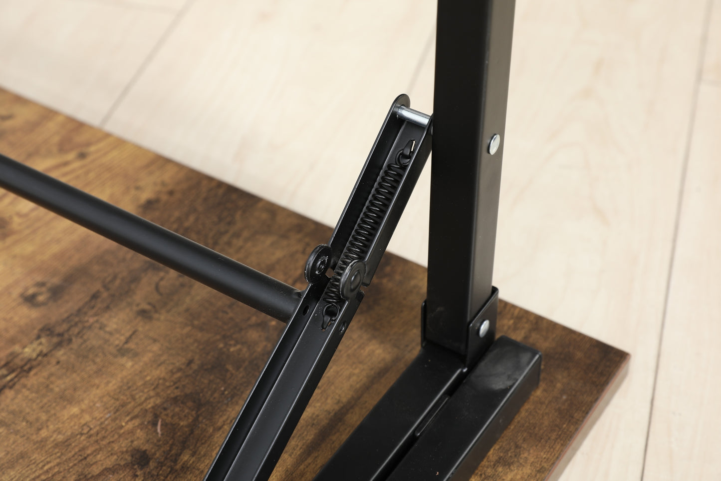 Folding Table Desk: Black, 47x24 Inches, Computer Workstation - No Installation Required