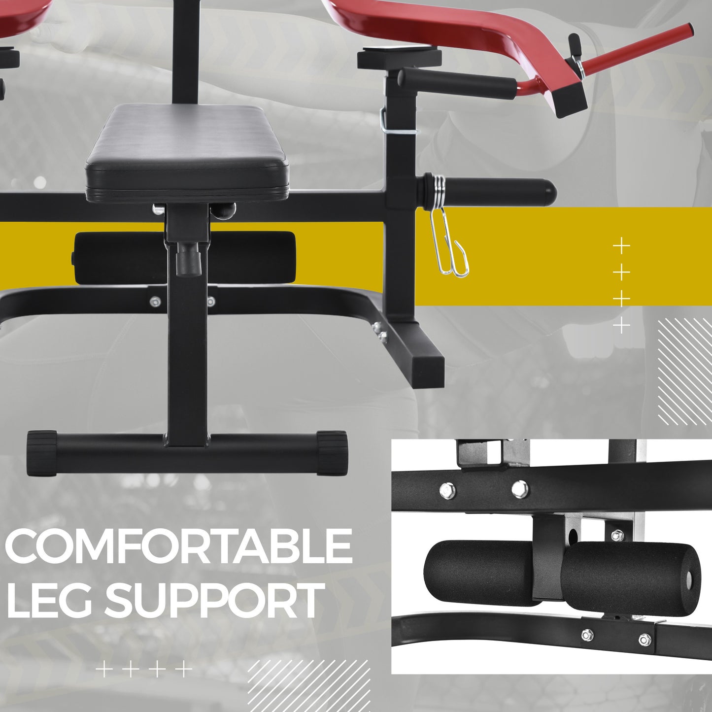 Weight Chest Press Bench - Adjustable Positions Flat Incline for Chest & Arm Ab Workout, Home Gym Equipment Max 2000 LB