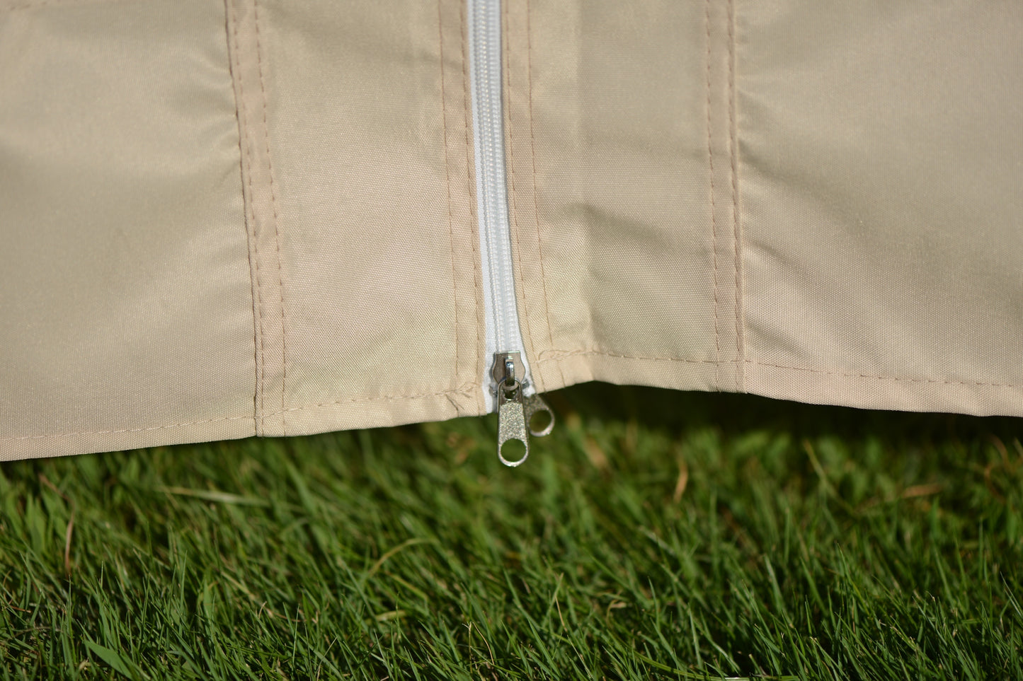Double Tiered Grill Canopy: Outdoor BBQ Gazebo Tent with UV Protection, Beige - U_STYLE (VIDEO)