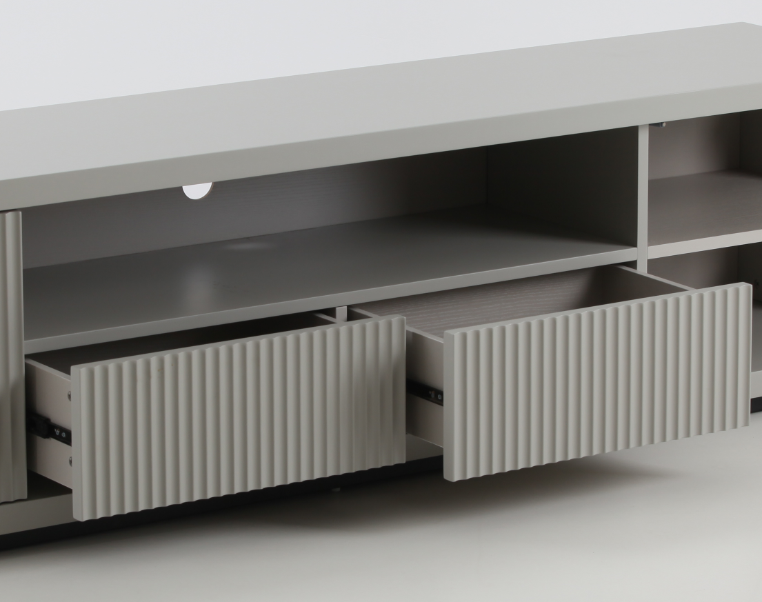 78'' Grey Relief Sideboard Buffet Table/TV Stand with Storage for Living Room