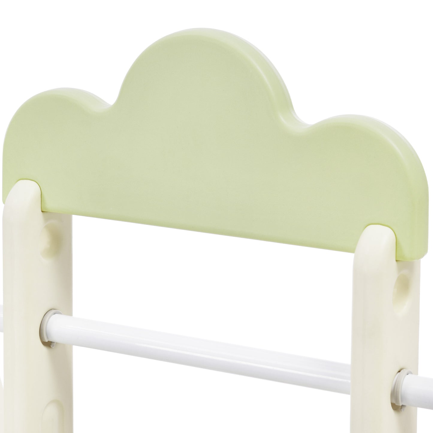 6-in-1 Toddler Climber and Swing Set - Kids Playground Climber Swing Playset with Tunnel, Whiteboard, Blocks, Hoop - Ideal for Babies - Indoor/Outdoor Play - White