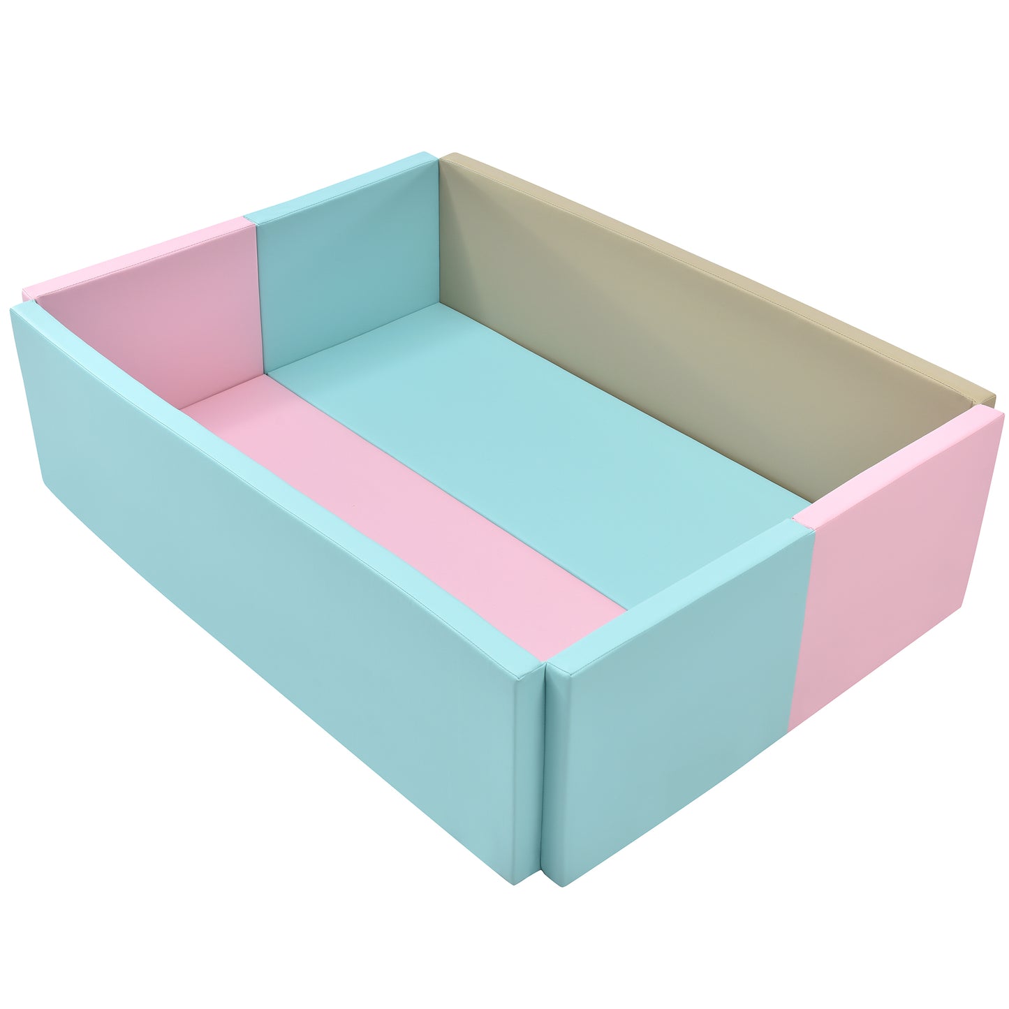 Soft Foam Ball Pit for Toddlers Crawling, Indoor Toy Kids Ball Pool Playpen, Foldable & Portable Easy Clean Babies Soft Ball Pool, 59 x 43 inch