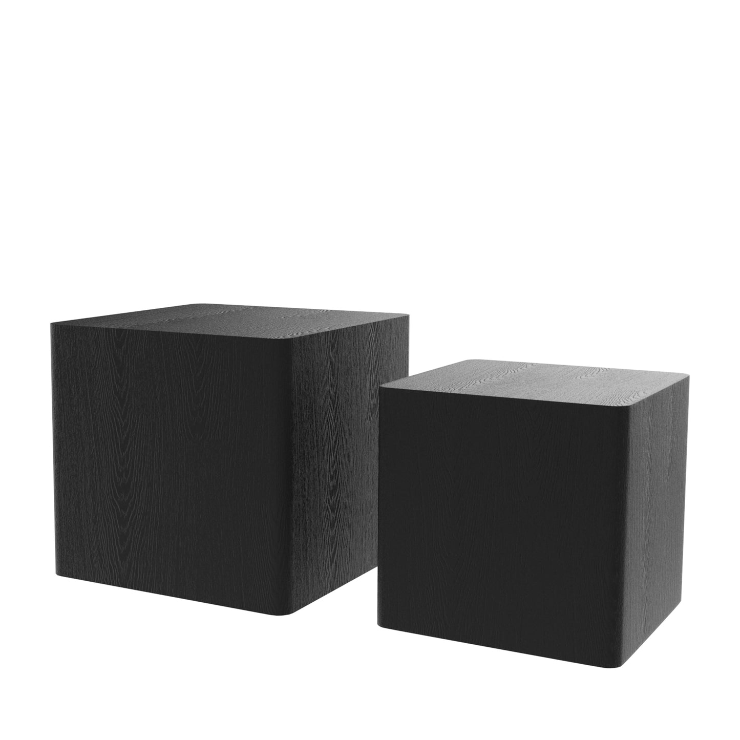 MDF Nesting Table/Side Table/Coffee Table/End Table for Living Room, Office, Bedroom - Black, Versatile Furniture with Space-Saving Design, Stylish and Functional Décor Addition