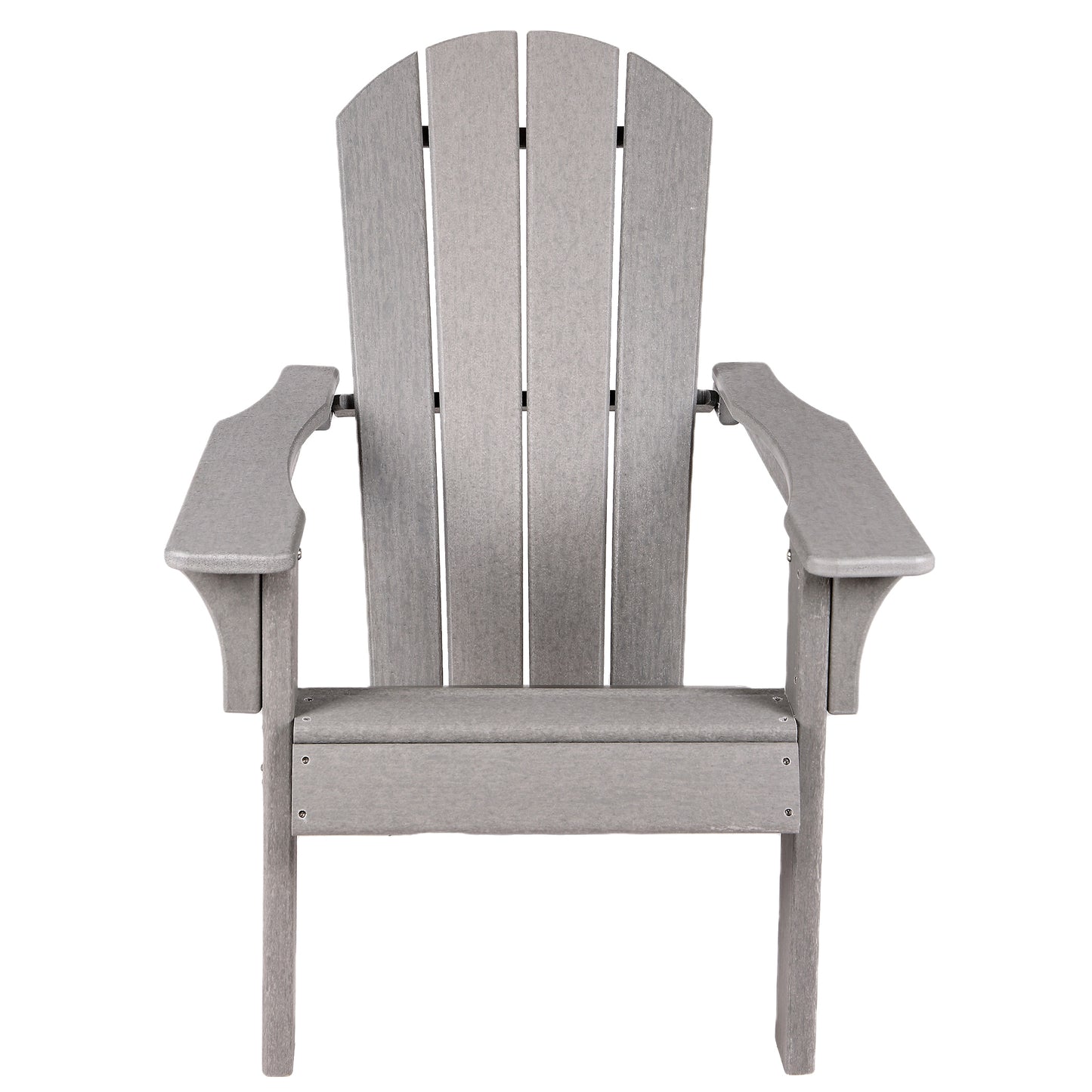 Adirondack Chair Holder: Weather Resistant HDPE Patio Chairs for Outdoor Spaces - Gray