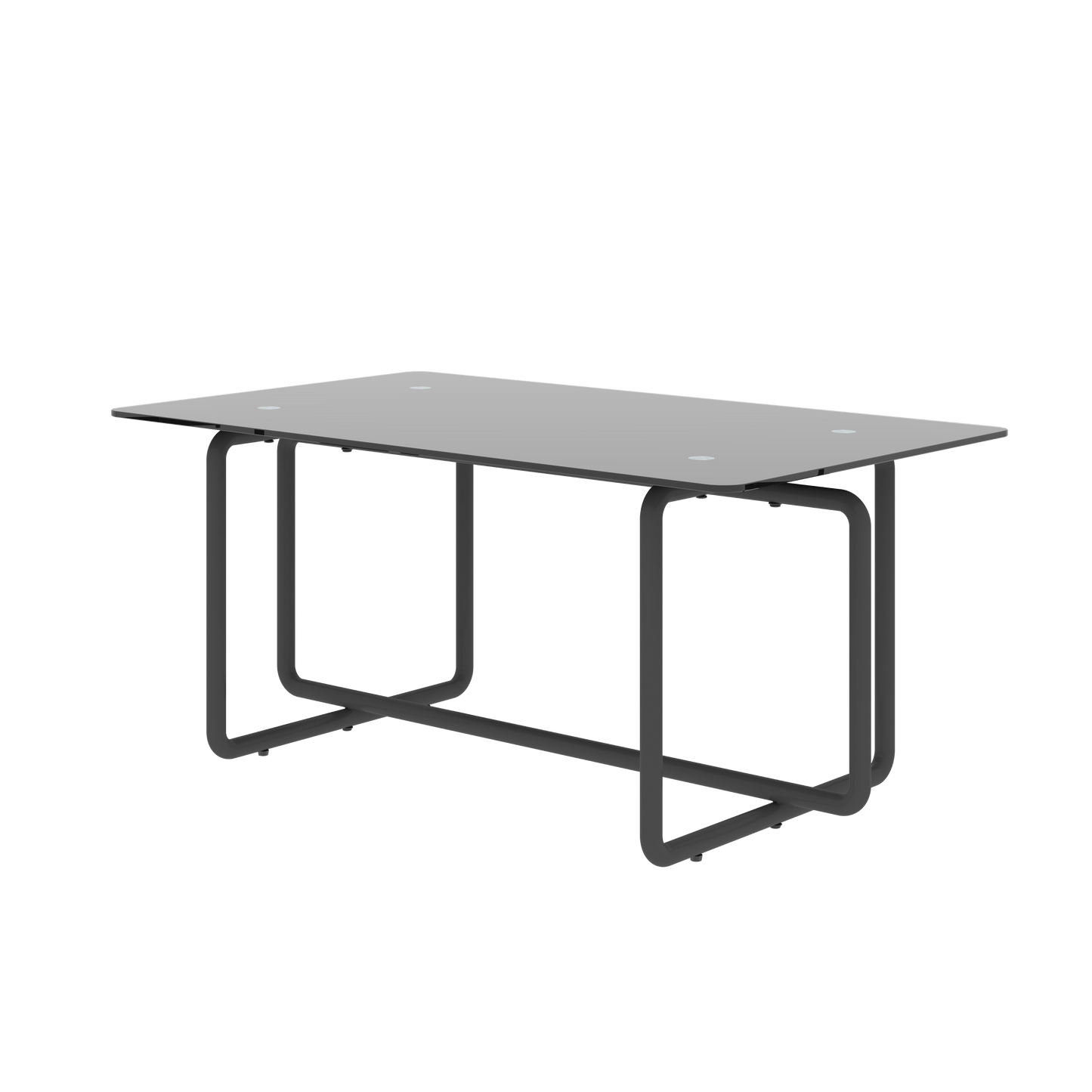 Modern Tempered Glass Tea Table Coffee Table - Table for Living Room, Black - Stylish and Functional - Ideal for Small Spaces - Elegant Design - Sturdy Construction - Tempered Glass Top - Sleek Black Finish - Compact Size