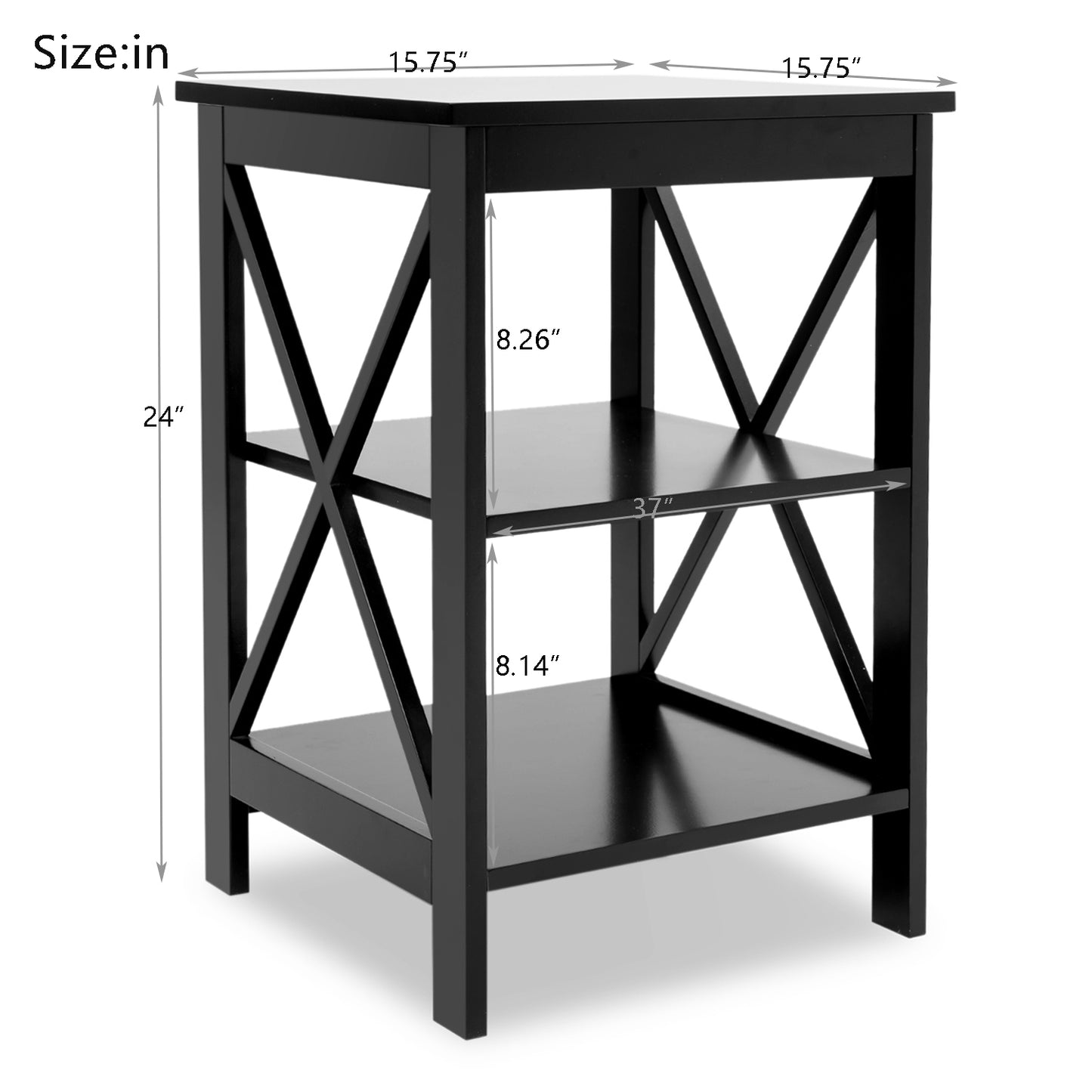 Oxford Small Side Table: Black MDF Legs | Compact & Stylish Home Furniture