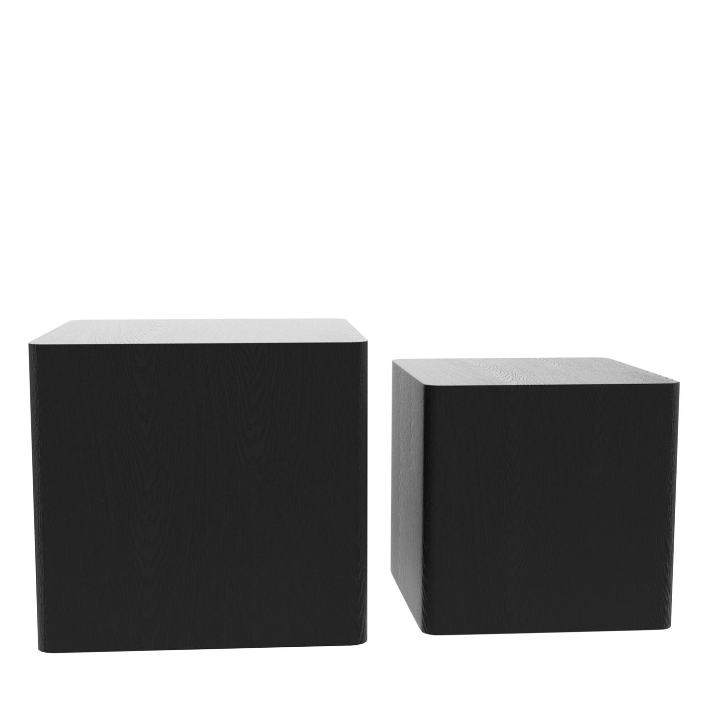 MDF Nesting Table/Side Table/Coffee Table/End Table for Living Room, Office, Bedroom - Black, Versatile Furniture with Space-Saving Design, Stylish and Functional Décor Addition